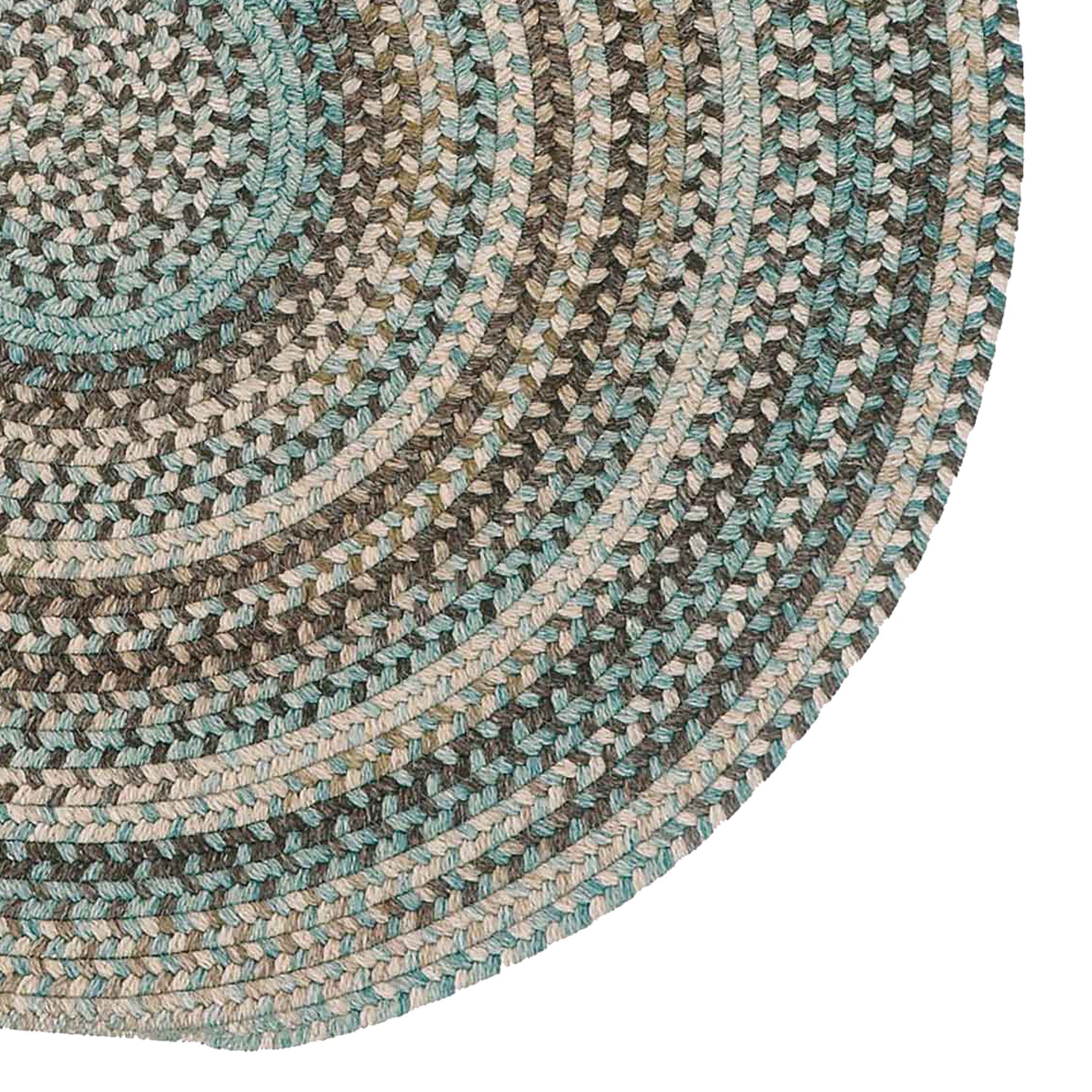American Legacy Prairie Braided Rug Round image