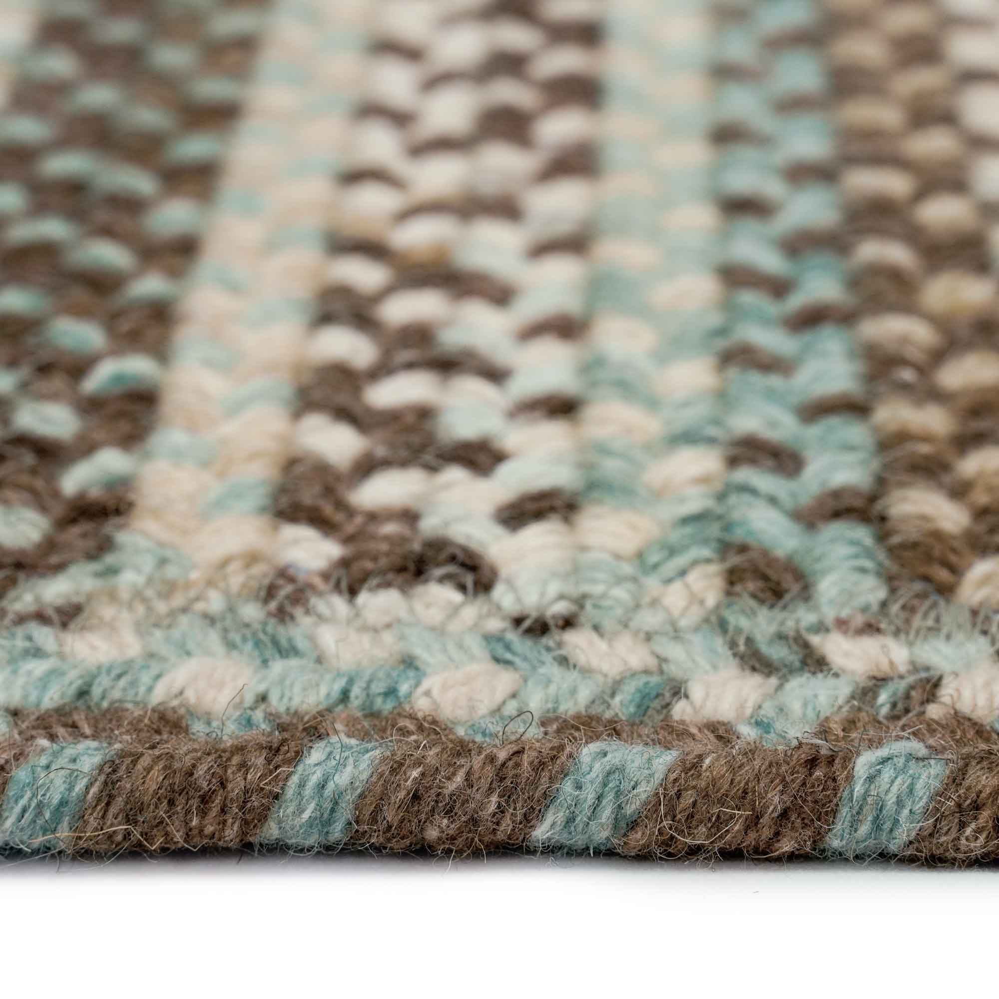 American Legacy Prairie Braided Rug Vertical Stripe Rectangle image