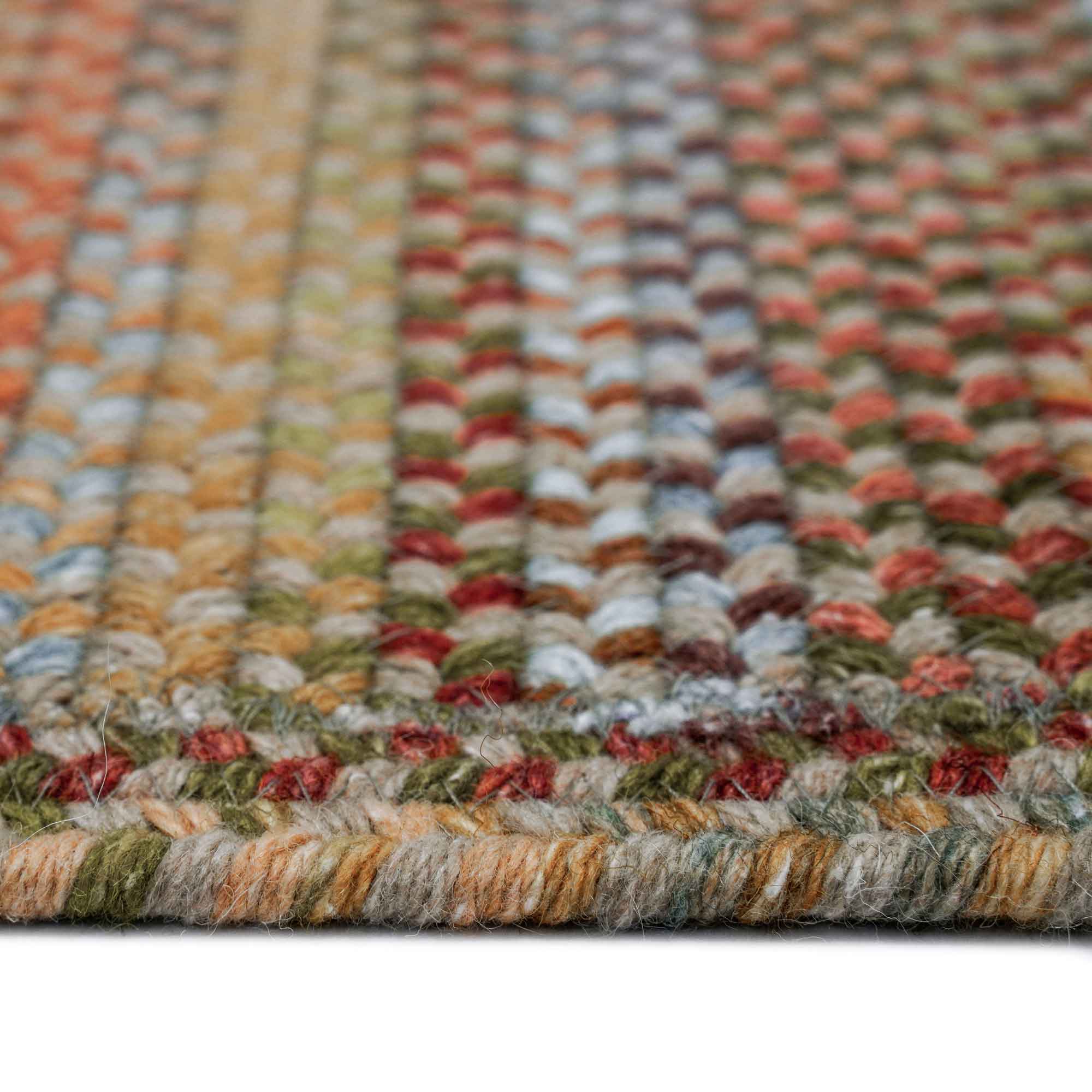 American Legacy Tuscan Braided Rug Vertical Stripe Rectangle image