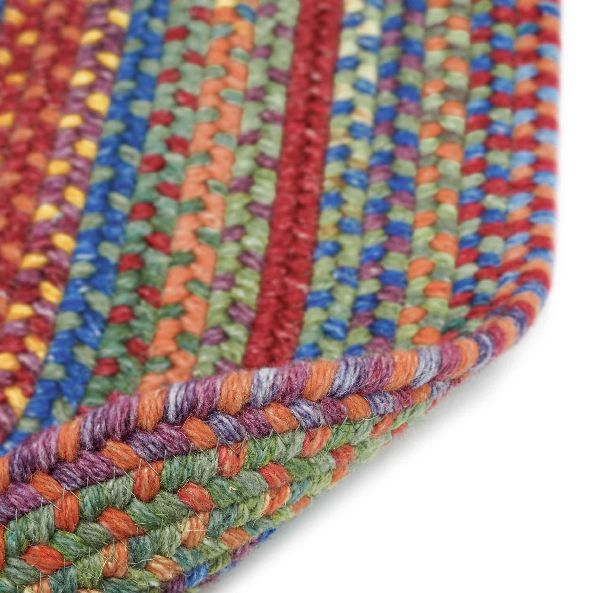 American Legacy Primary Multi Braided Rug Round image