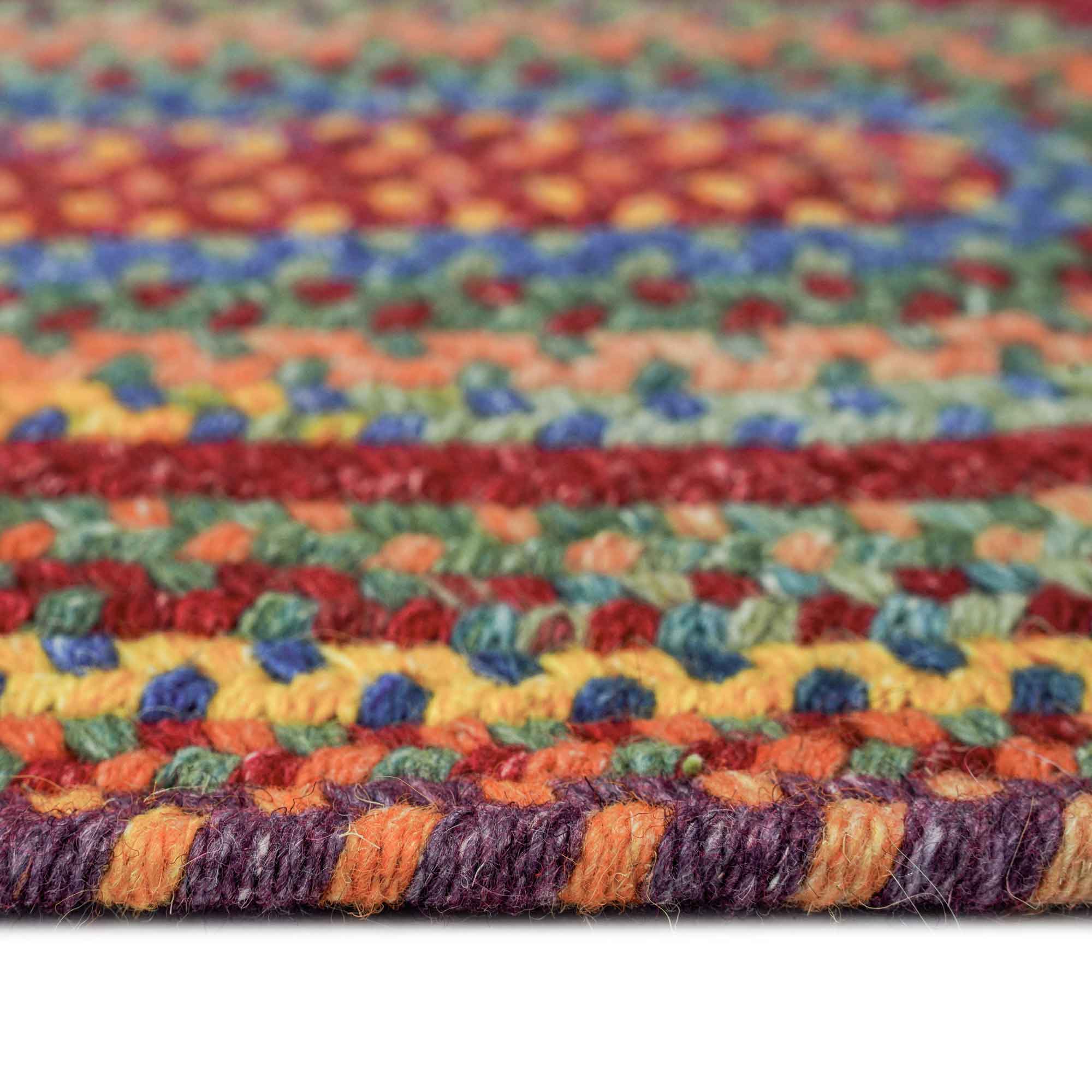 American Legacy Primary Multi Braided Rug Round image