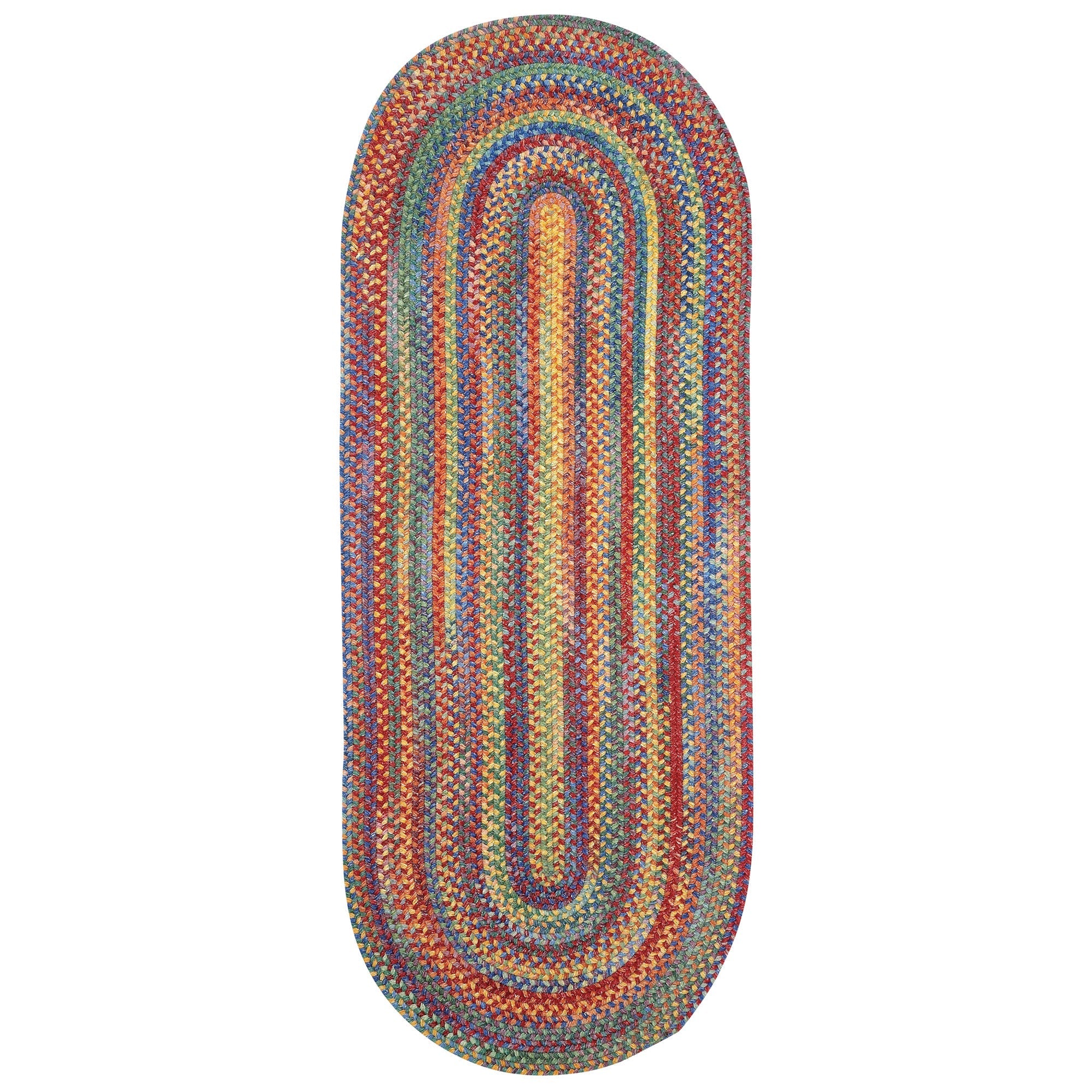 American Legacy Primary Multi Braided Rug Oval image