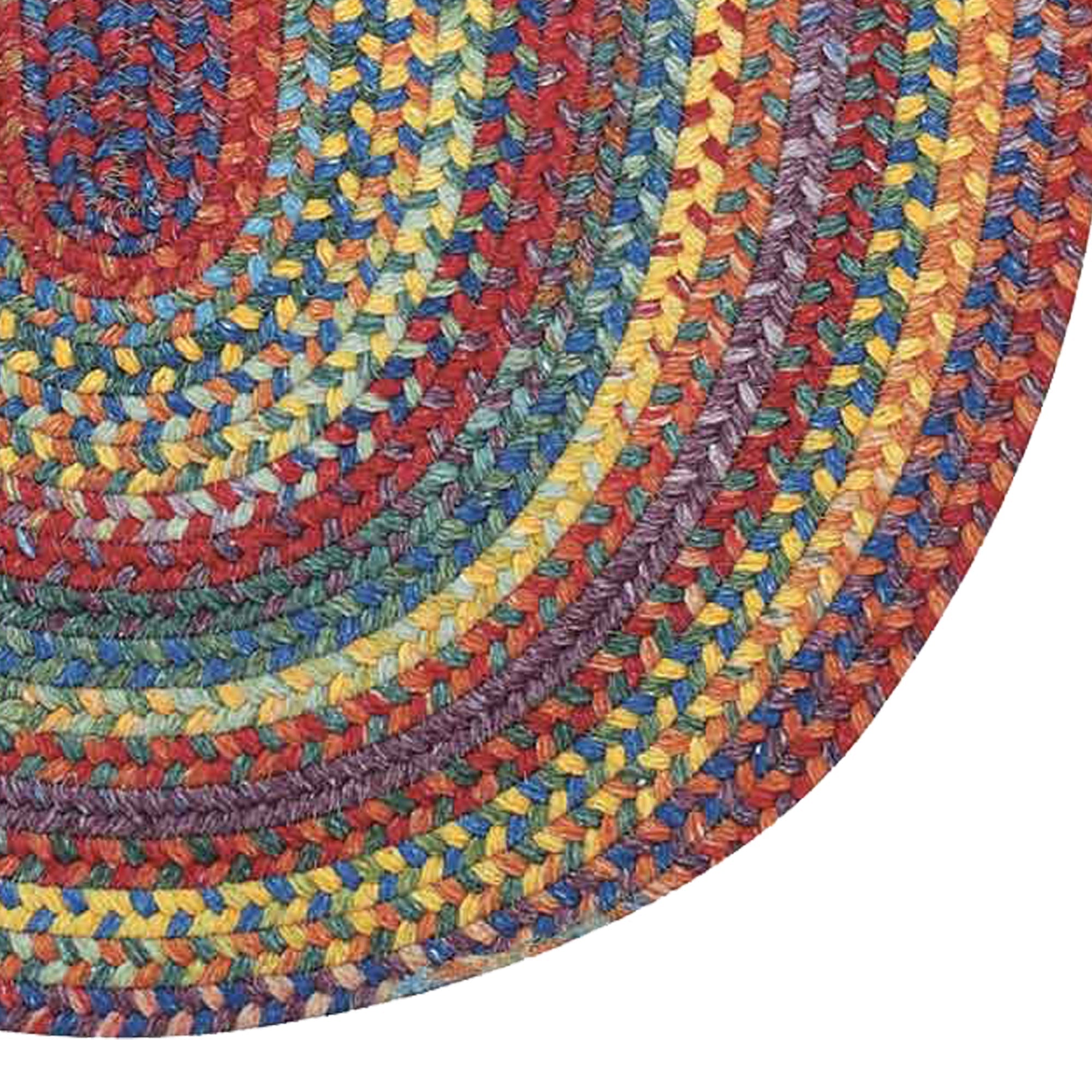 American Legacy Primary Multi Braided Rug Oval image
