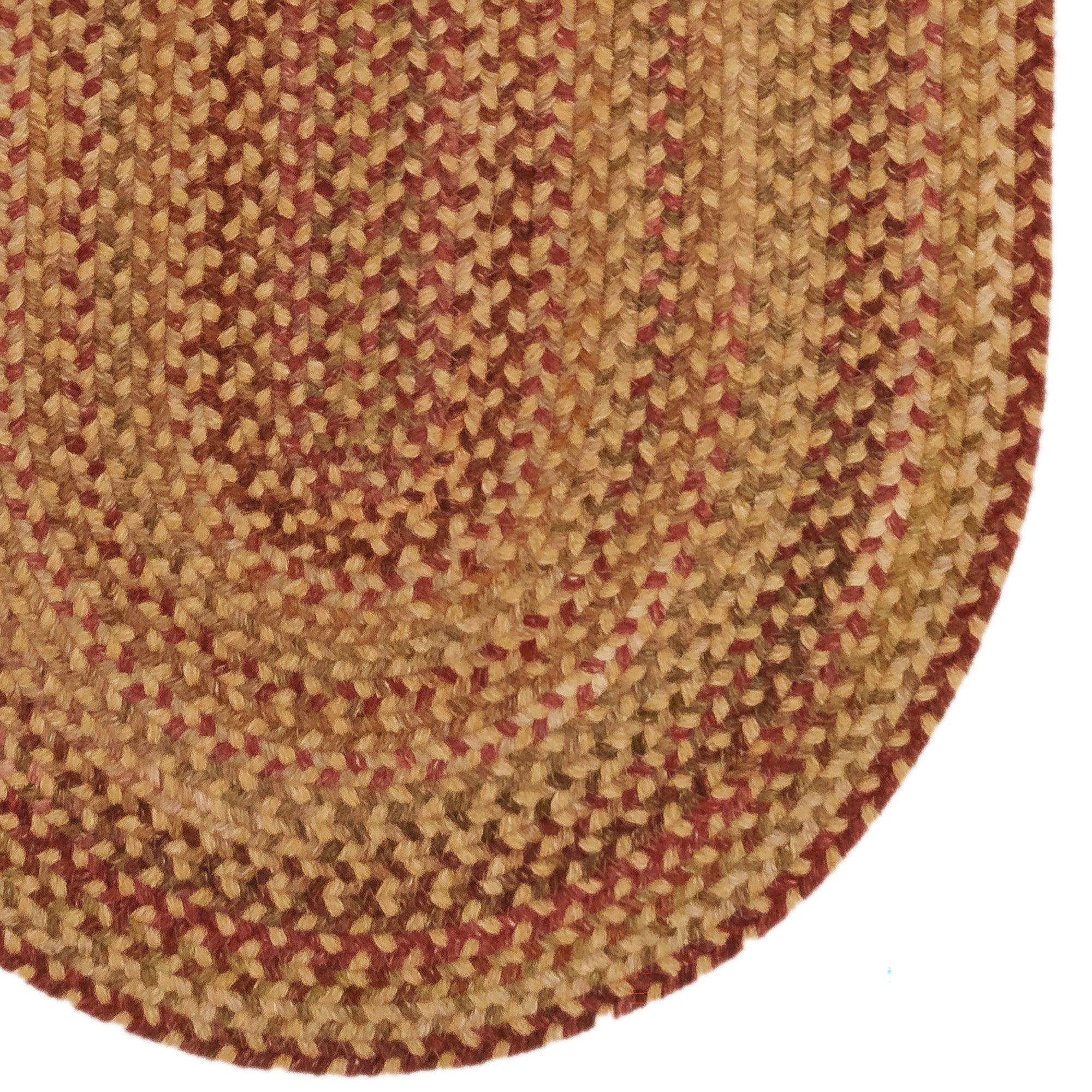 American Classic Harvest Gold Braided Rug Oval image