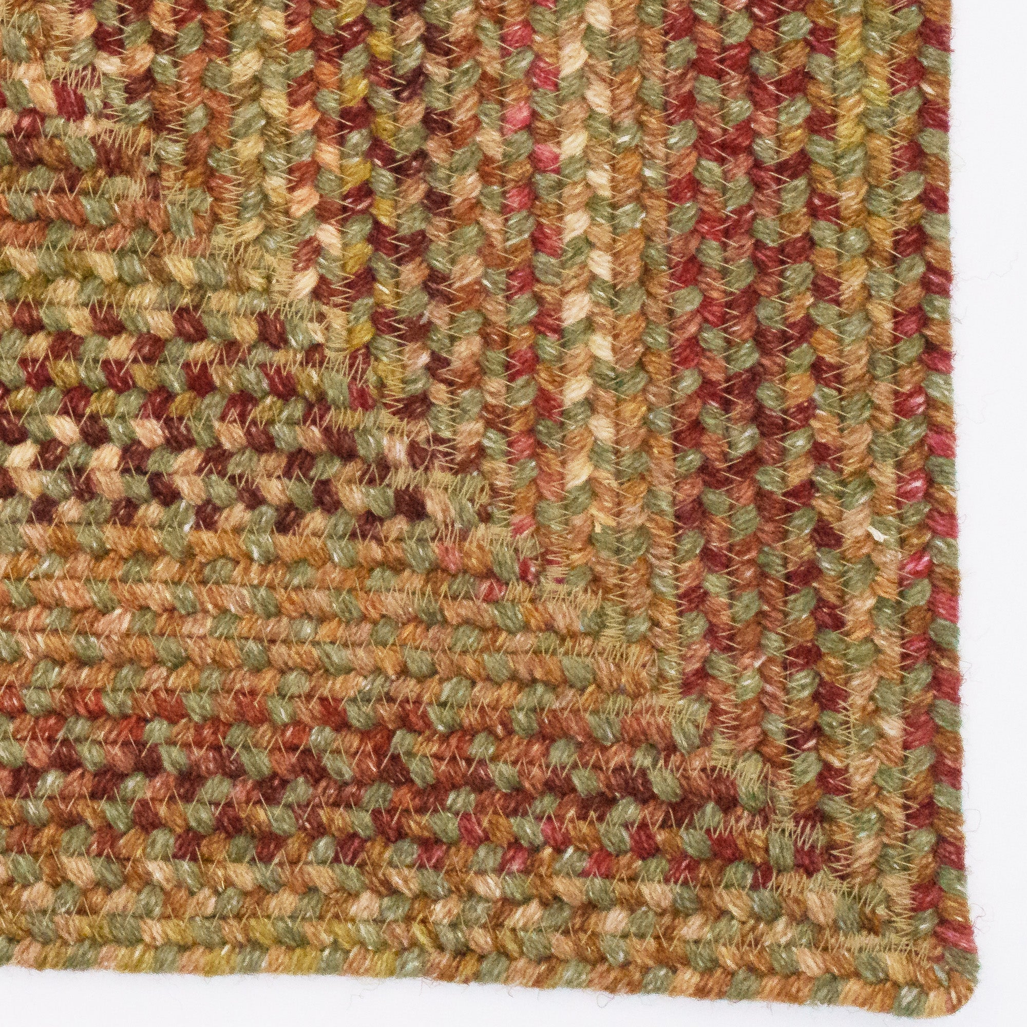 American Classic Foliage Braided Rug Concentric Rectangle image