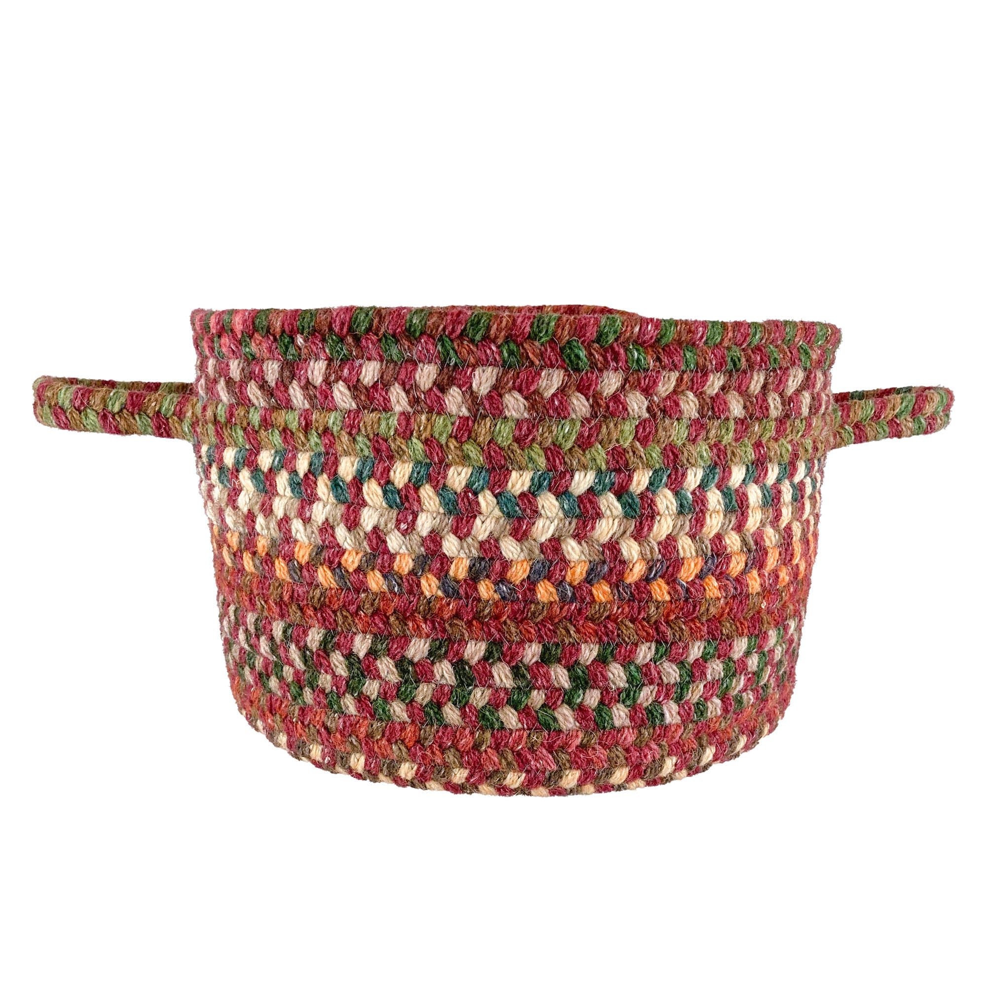 American Classic Red Braided Rug Basket image