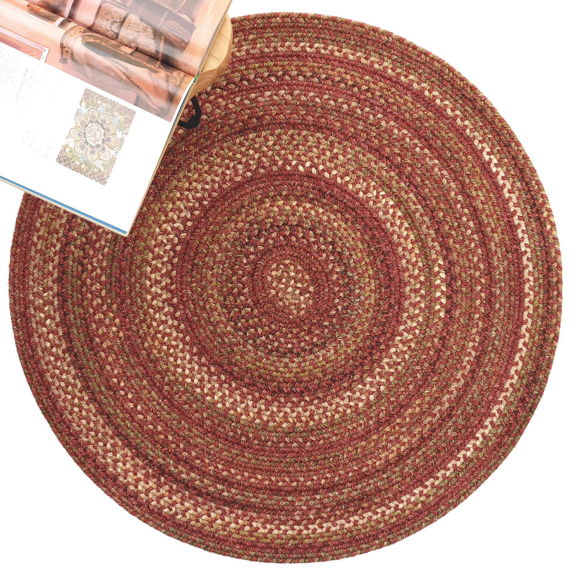 American Classic Spice Braided Rug Round image