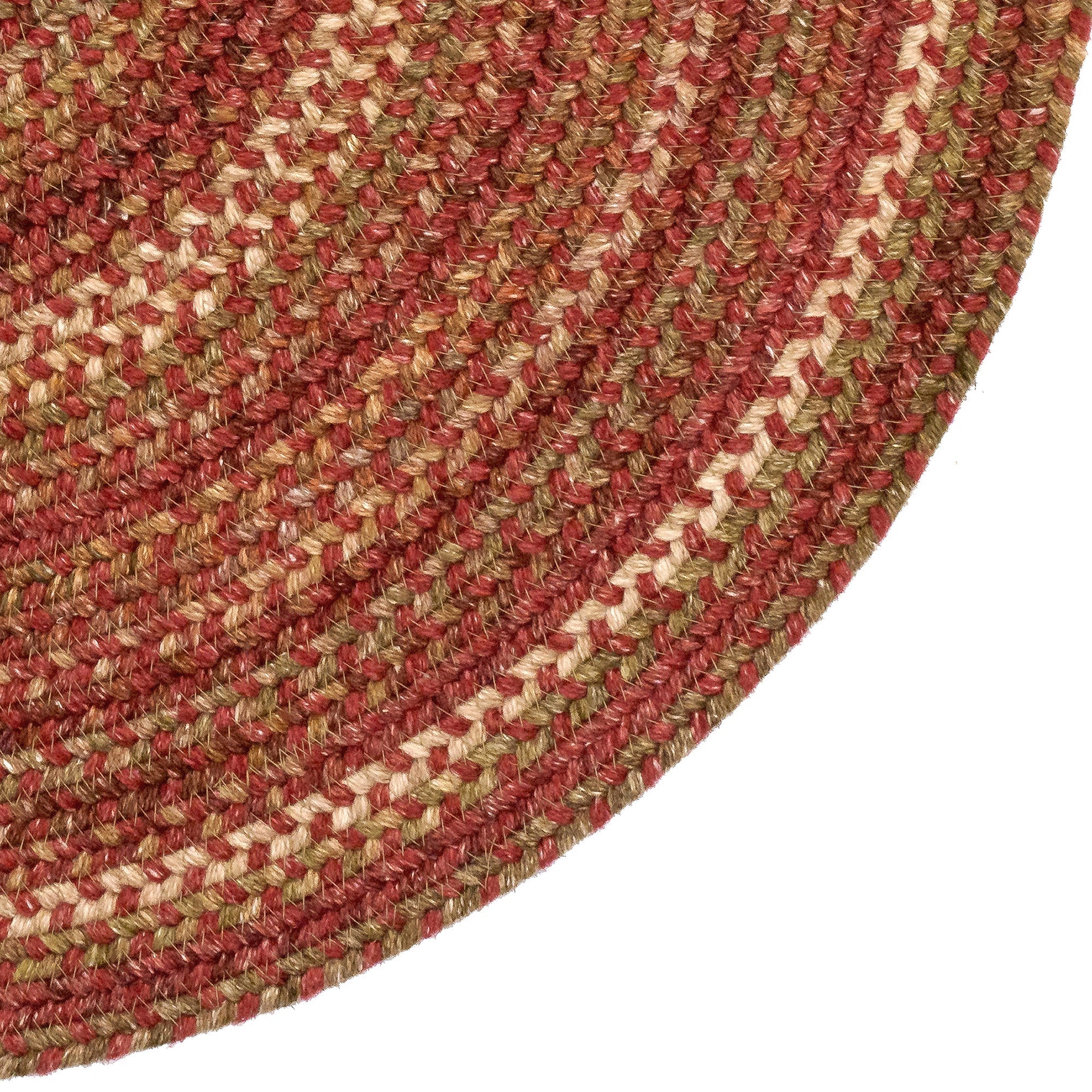 American Classic Spice Braided Rug Round image