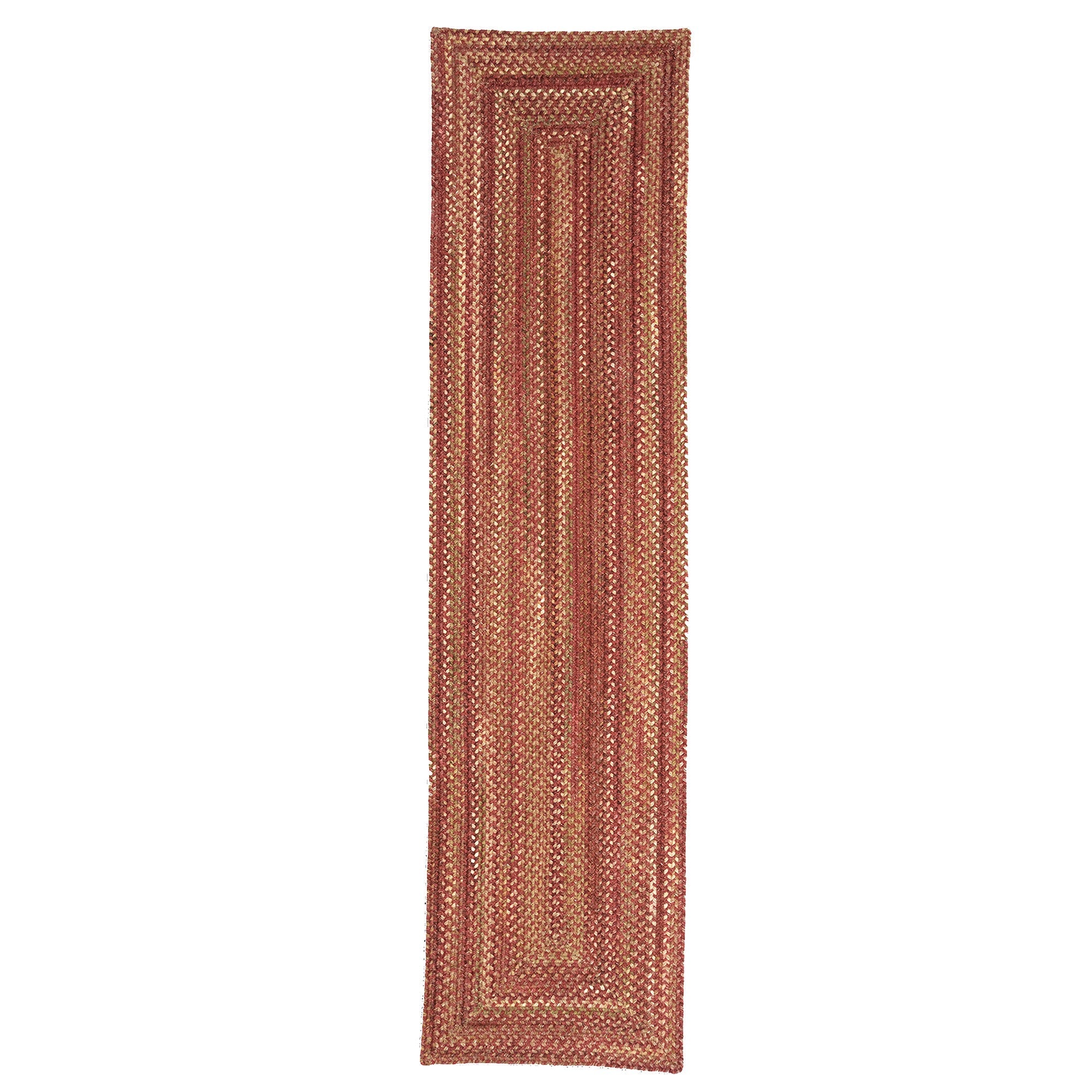 American Classic Spice Braided Rug Concentric Rectangle image