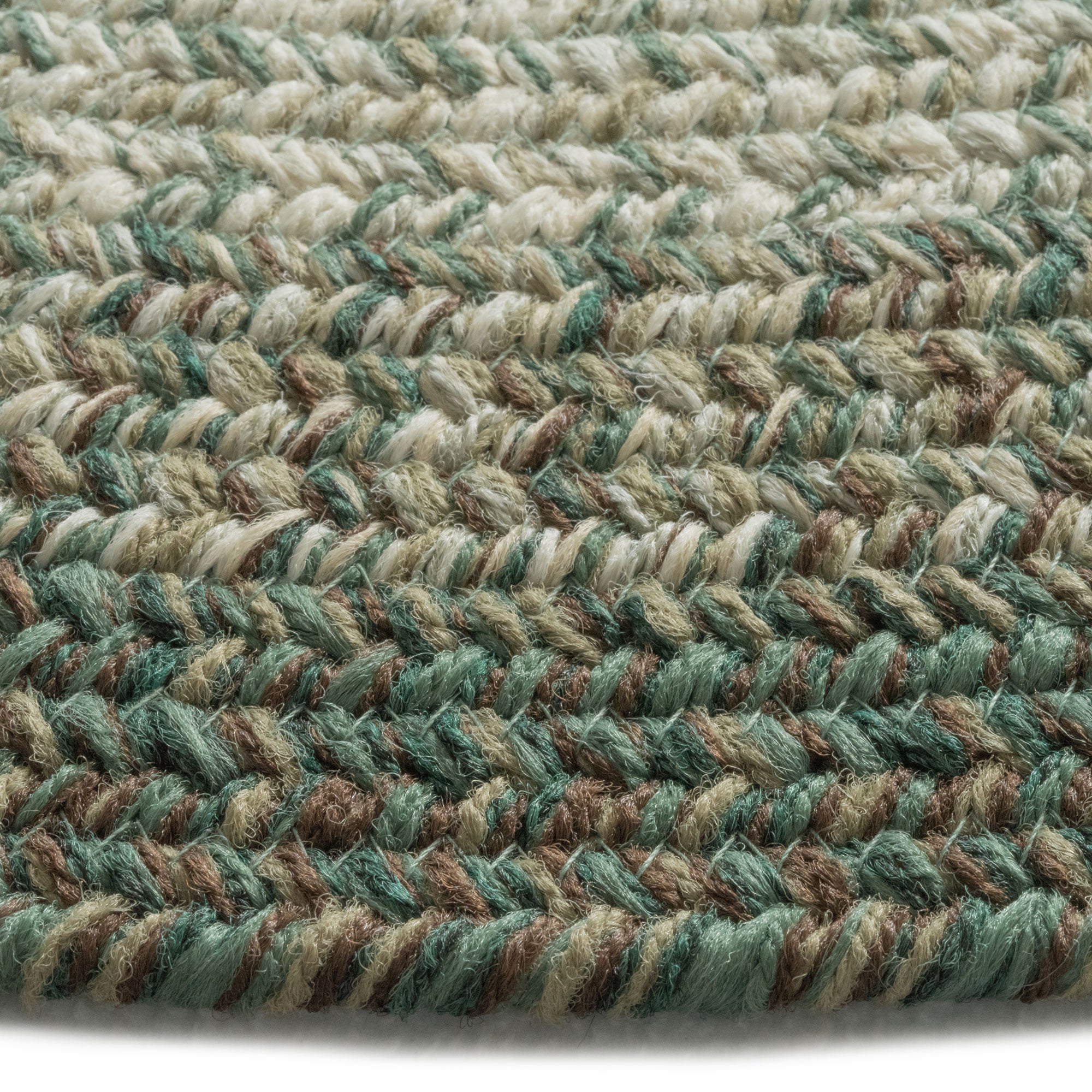 Sturbridge Balsam Green Braided Rug Round image
