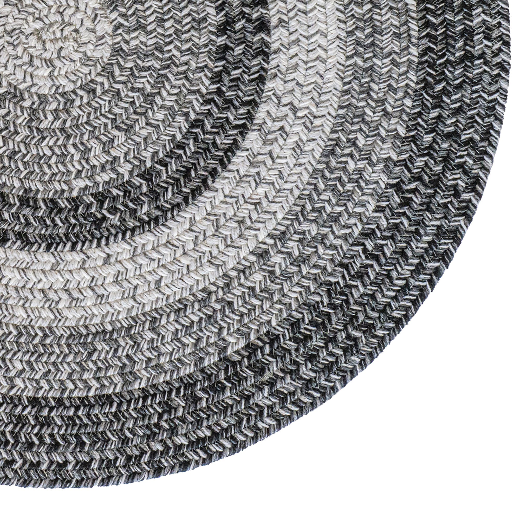 Sturbridge Coventry Gray Braided Rug Round image