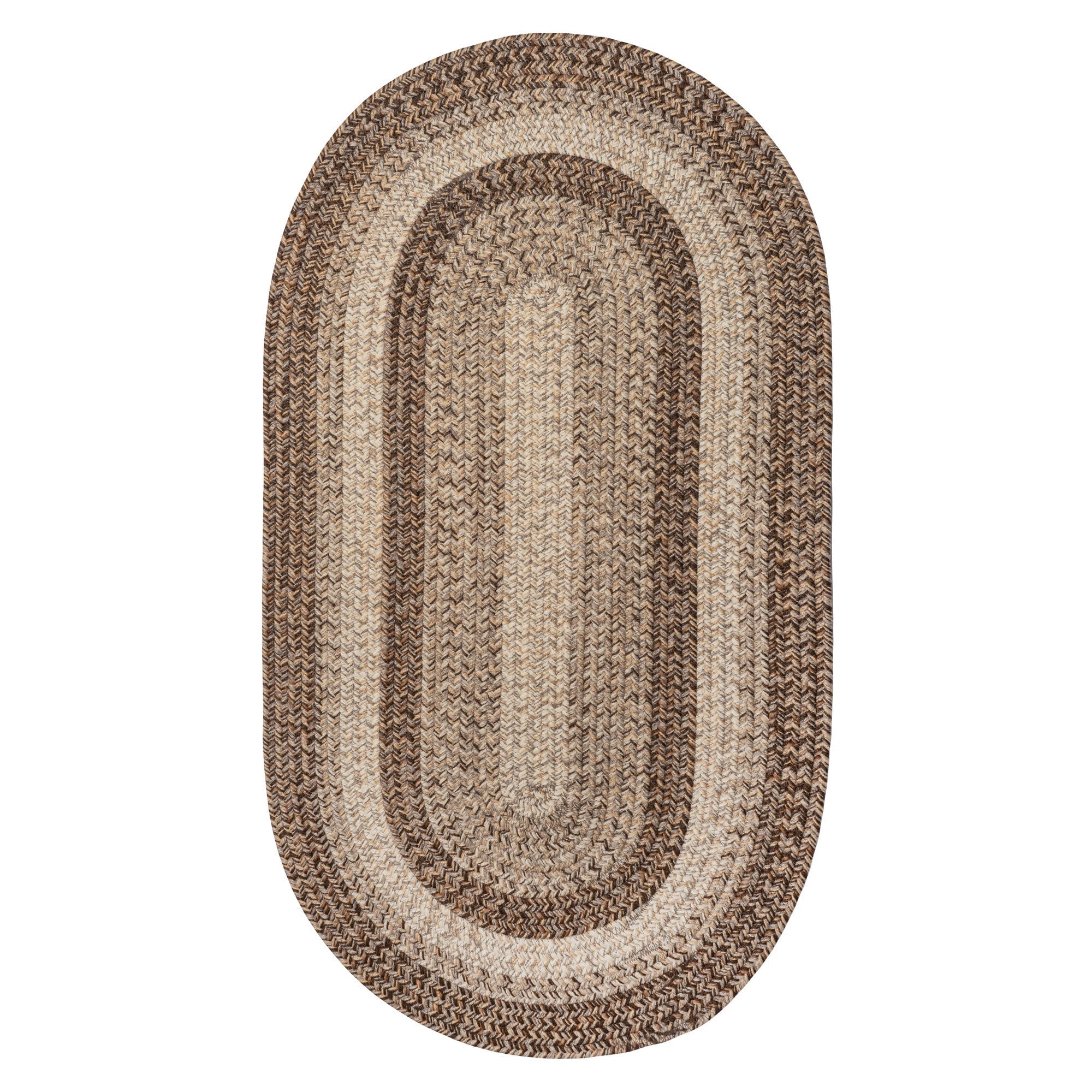 Sturbridge Berkshire Brown Braided Rug Oval image