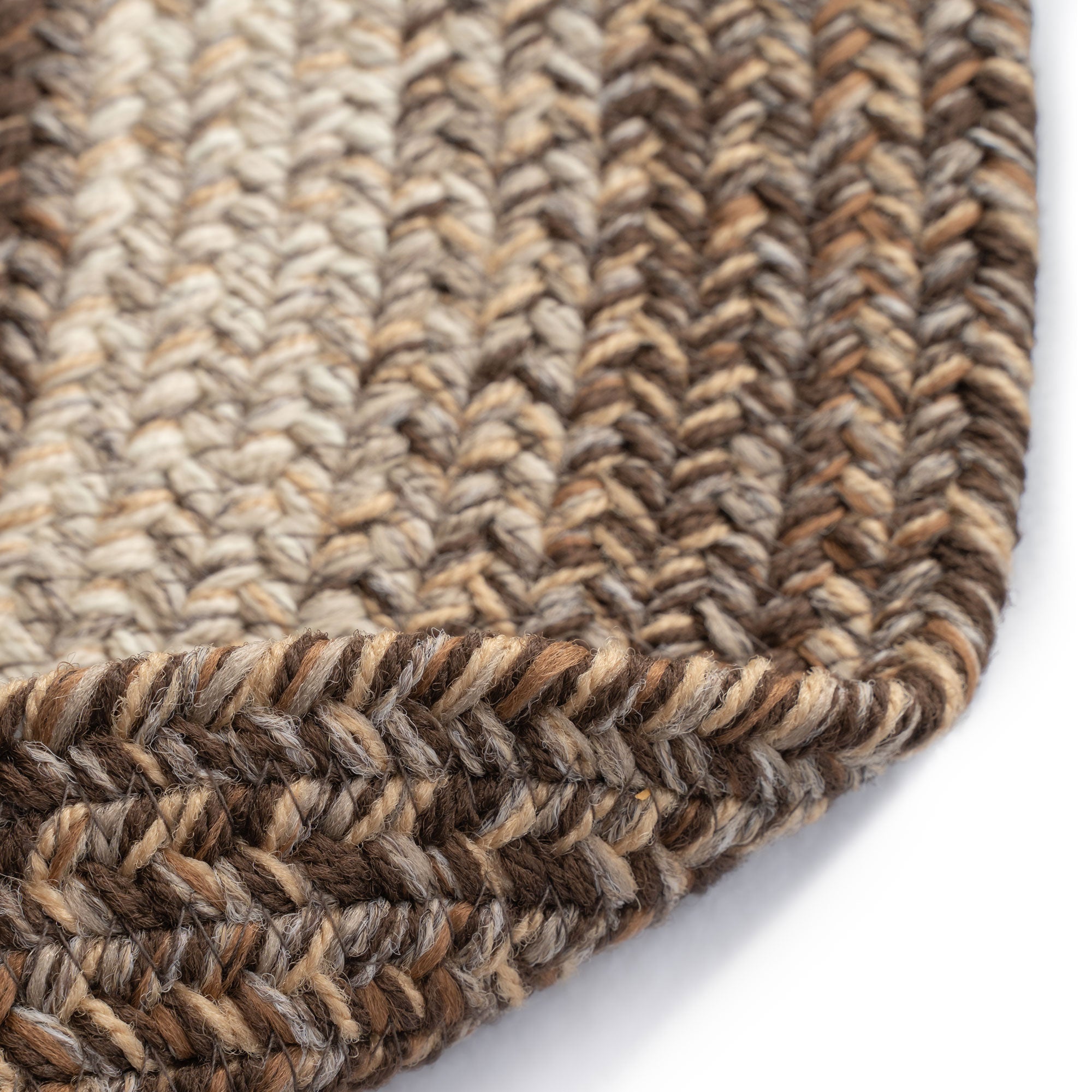 Sturbridge Berkshire Brown Braided Rug Oval image