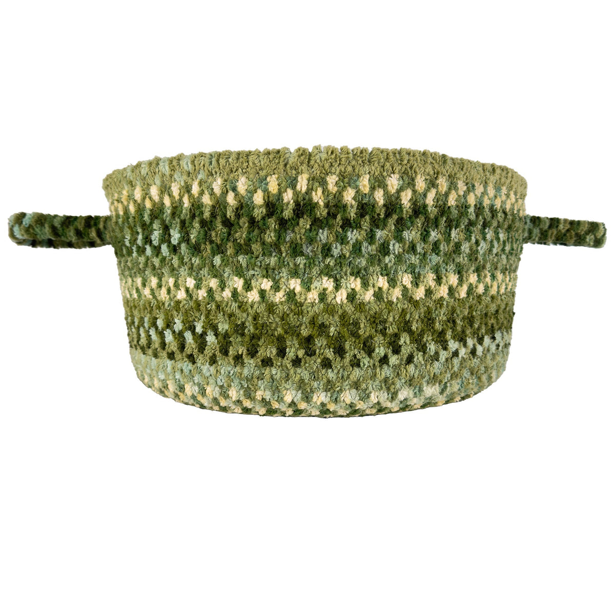 Cottonstone Balsam Green Braided Rug Basket image