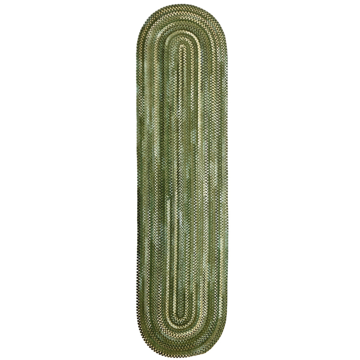 Cottonstone Balsam Green Braided Rug Oval image
