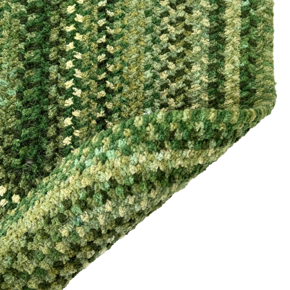 Cottonstone Balsam Green Braided Rug Oval image