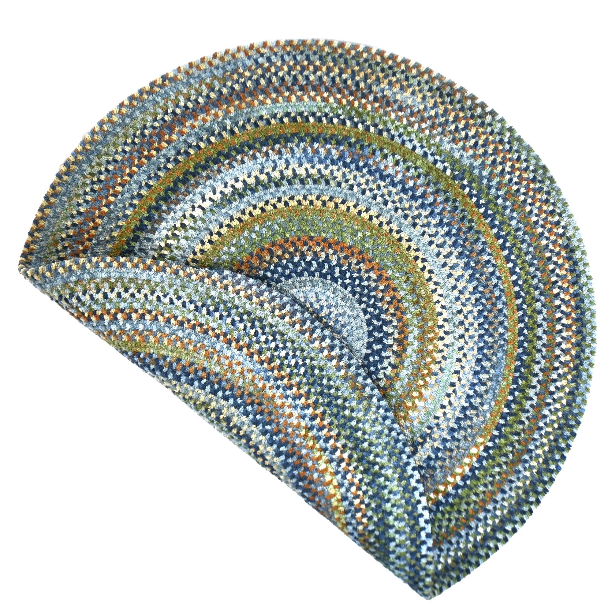Cottonstone Ponds Edge Braided Rug Round image