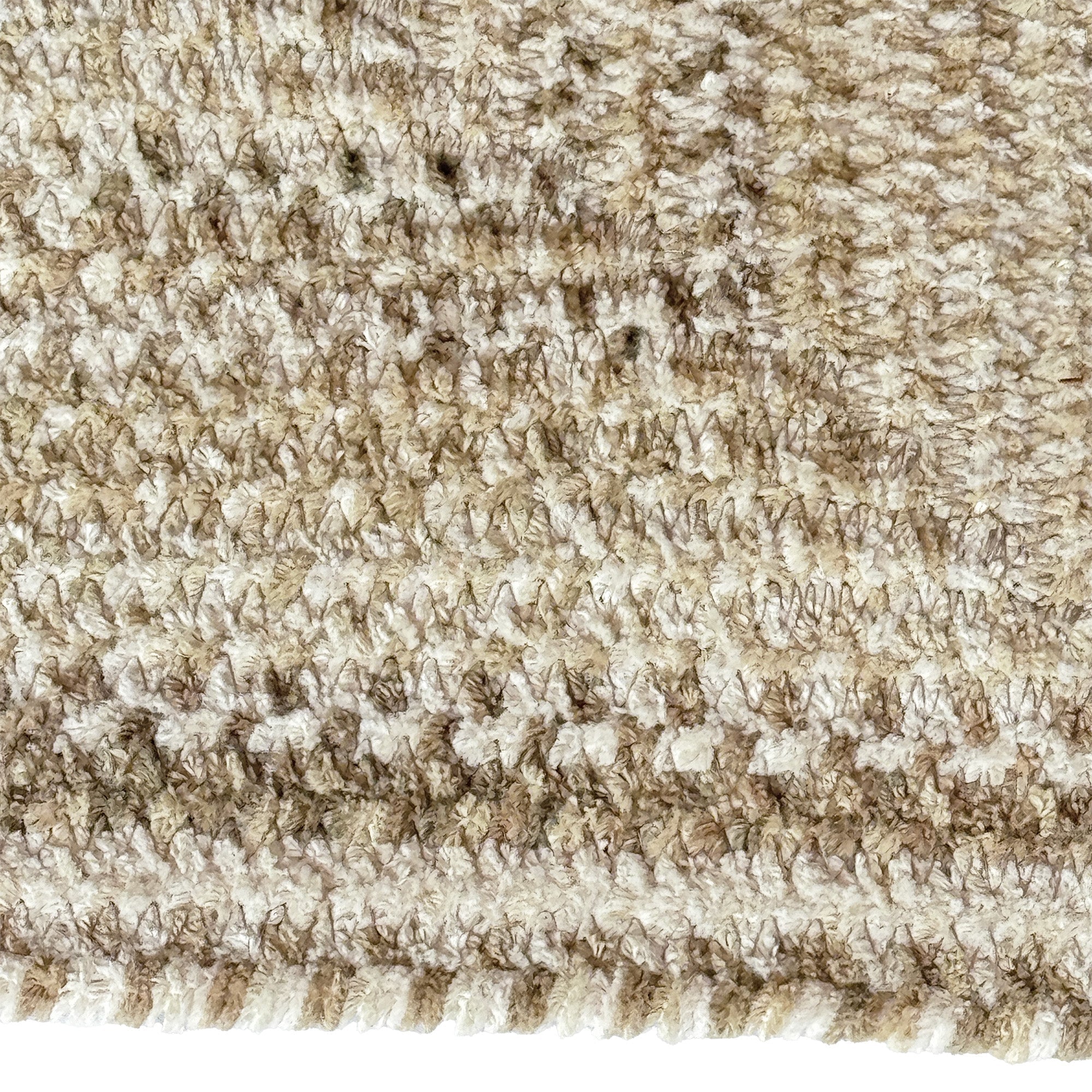 Cottonstone Feather Tan Braided Rug Concentric Rectangle image