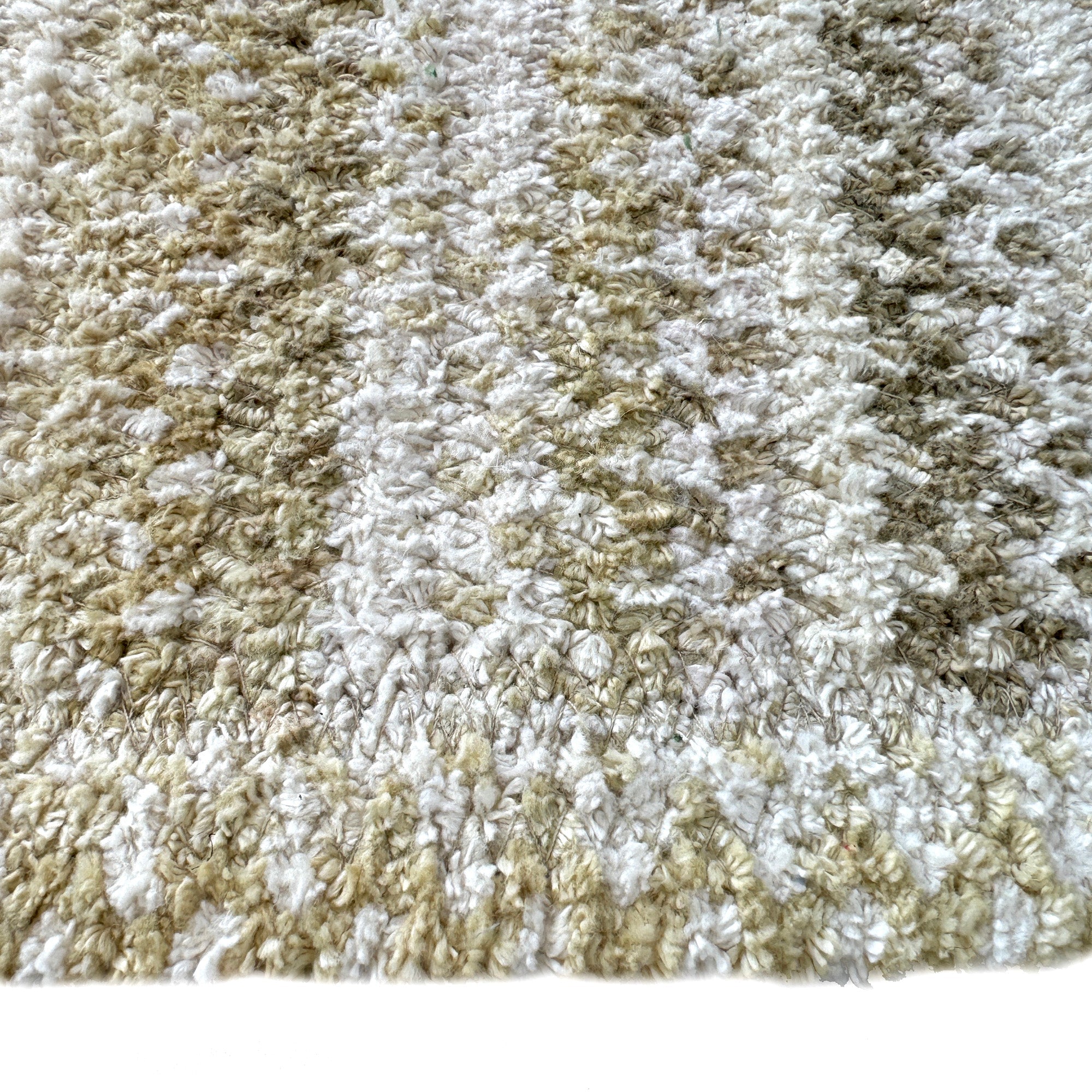 Cottonstone Feather Tan Braided Rug Vertical Stripe Rectangle image