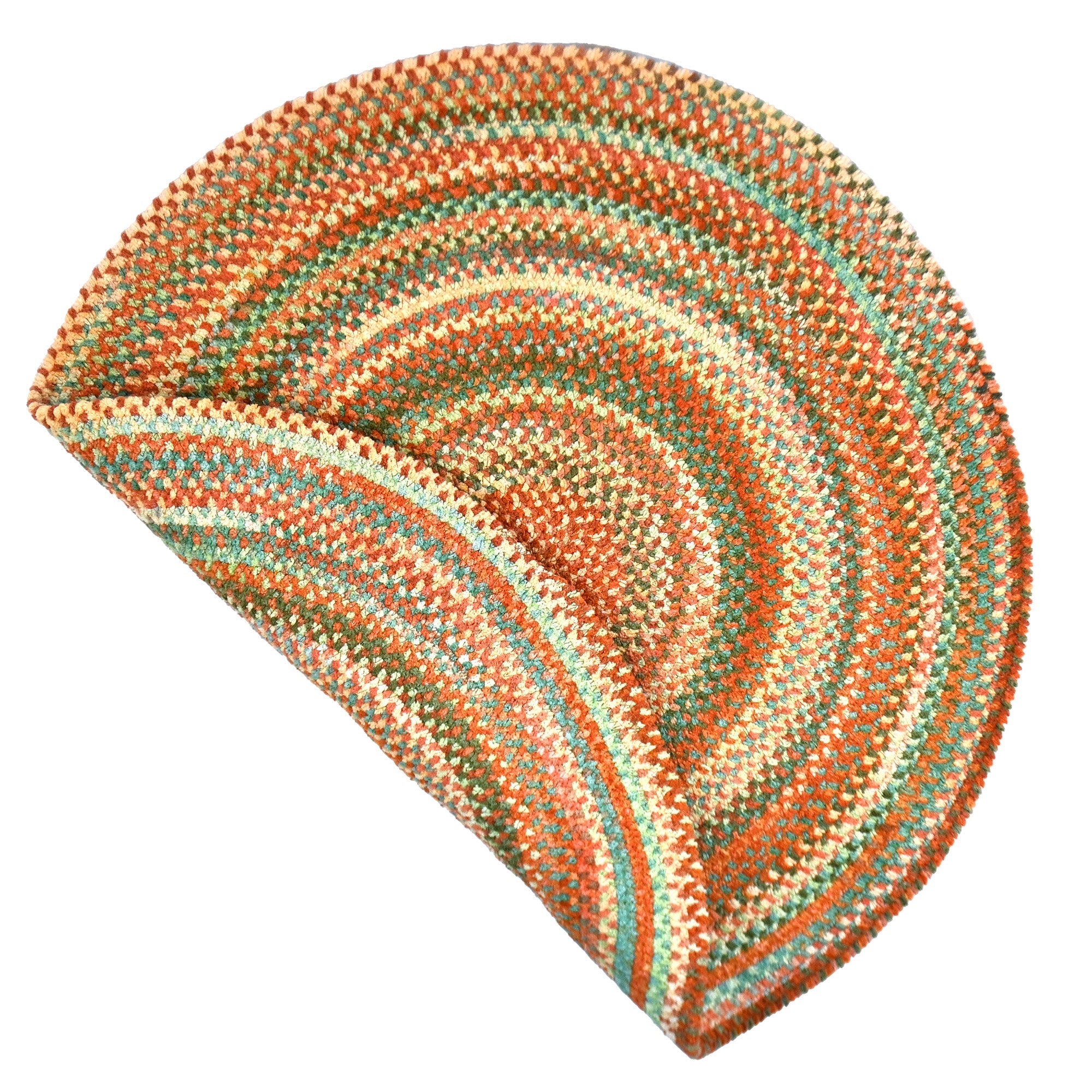 Cottonstone Cactus Garden Braided Rug Round image