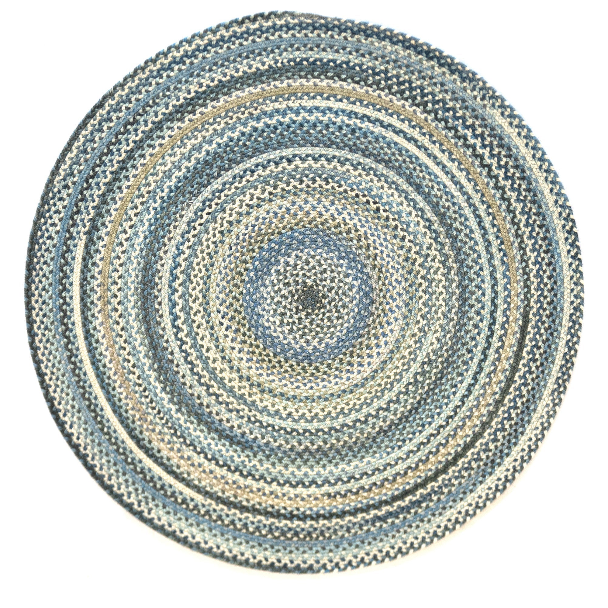 Uwharrie Ridge River Rock Braided Rug Round image