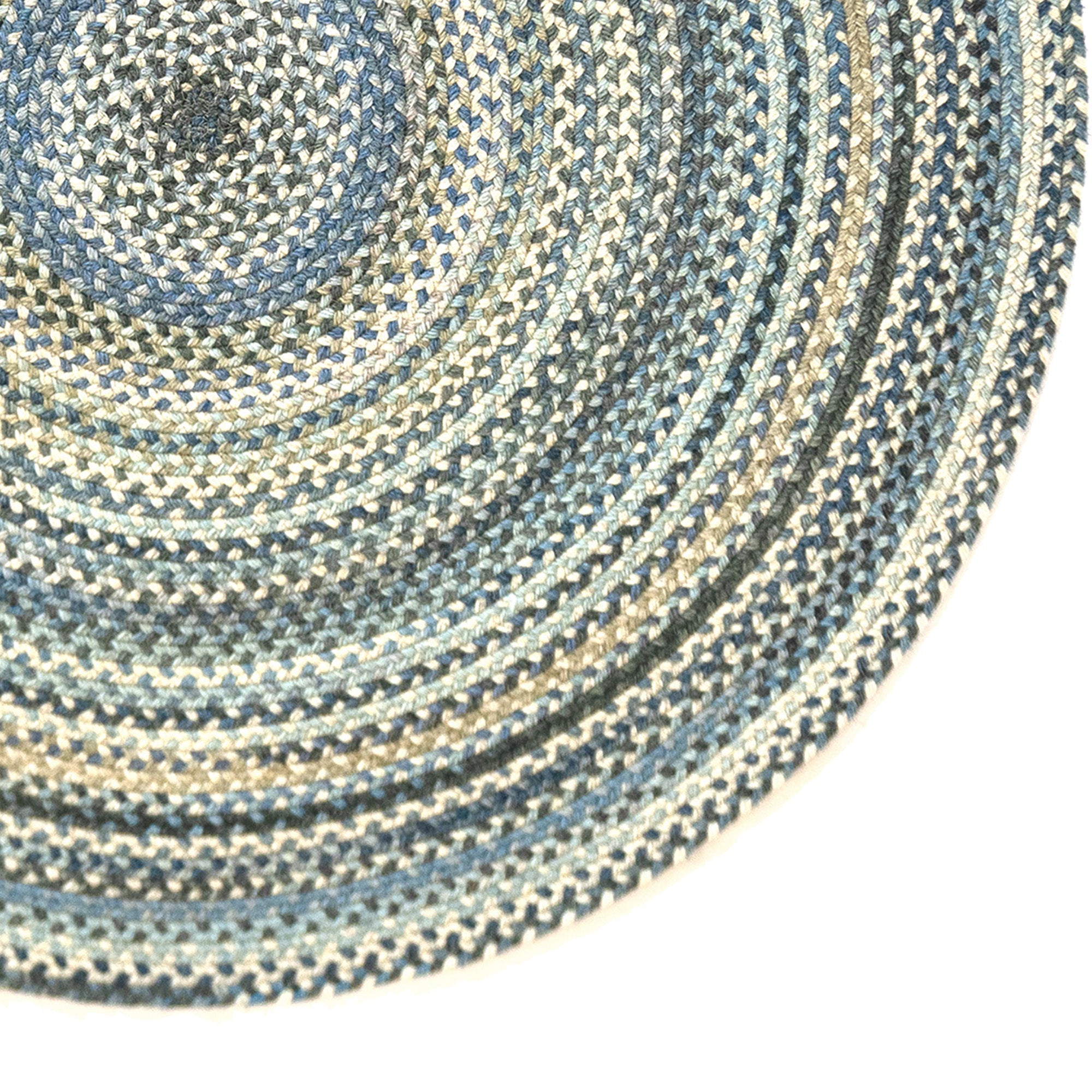Uwharrie Ridge River Rock Braided Rug Round image