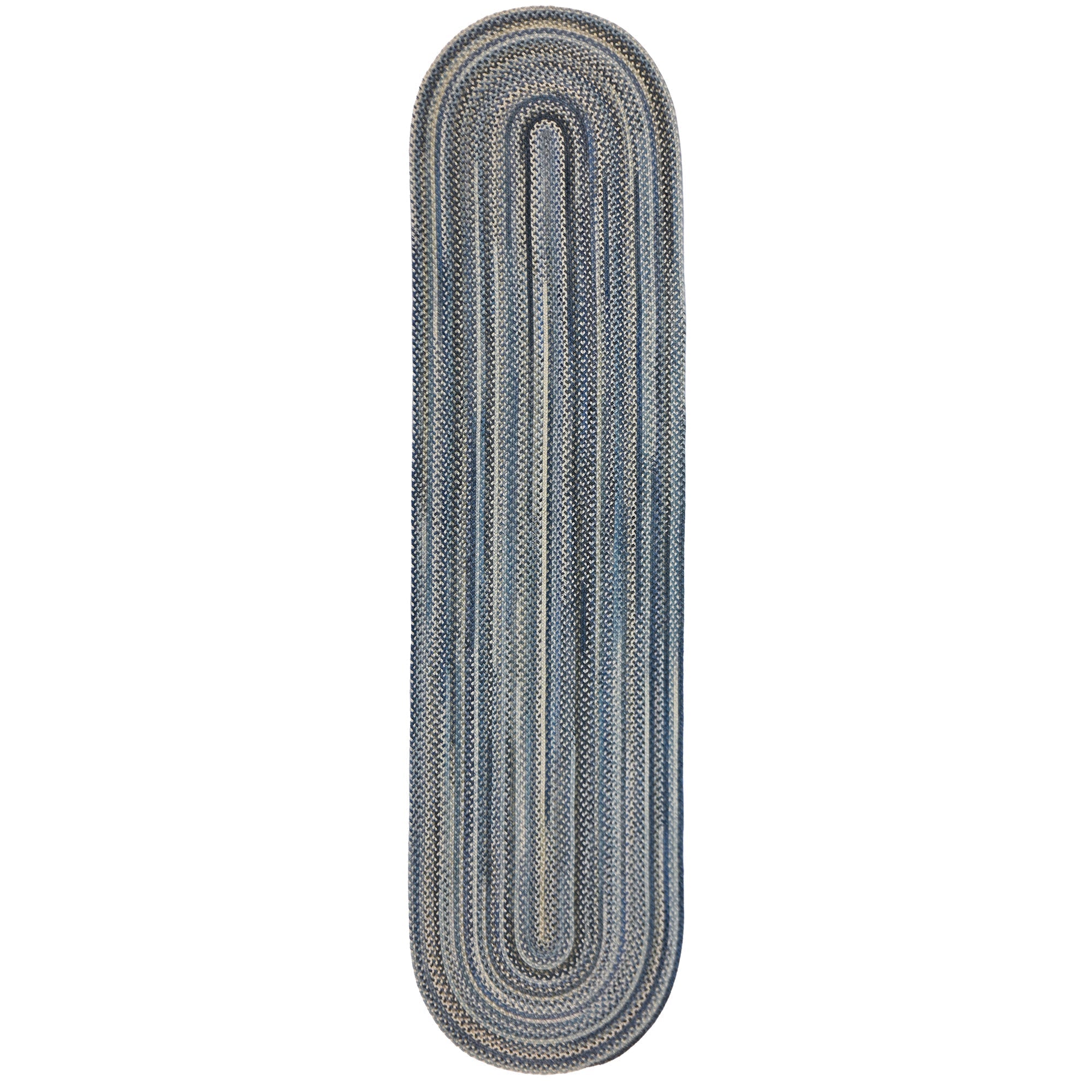 Uwharrie Ridge River Rock Braided Rug Oval image