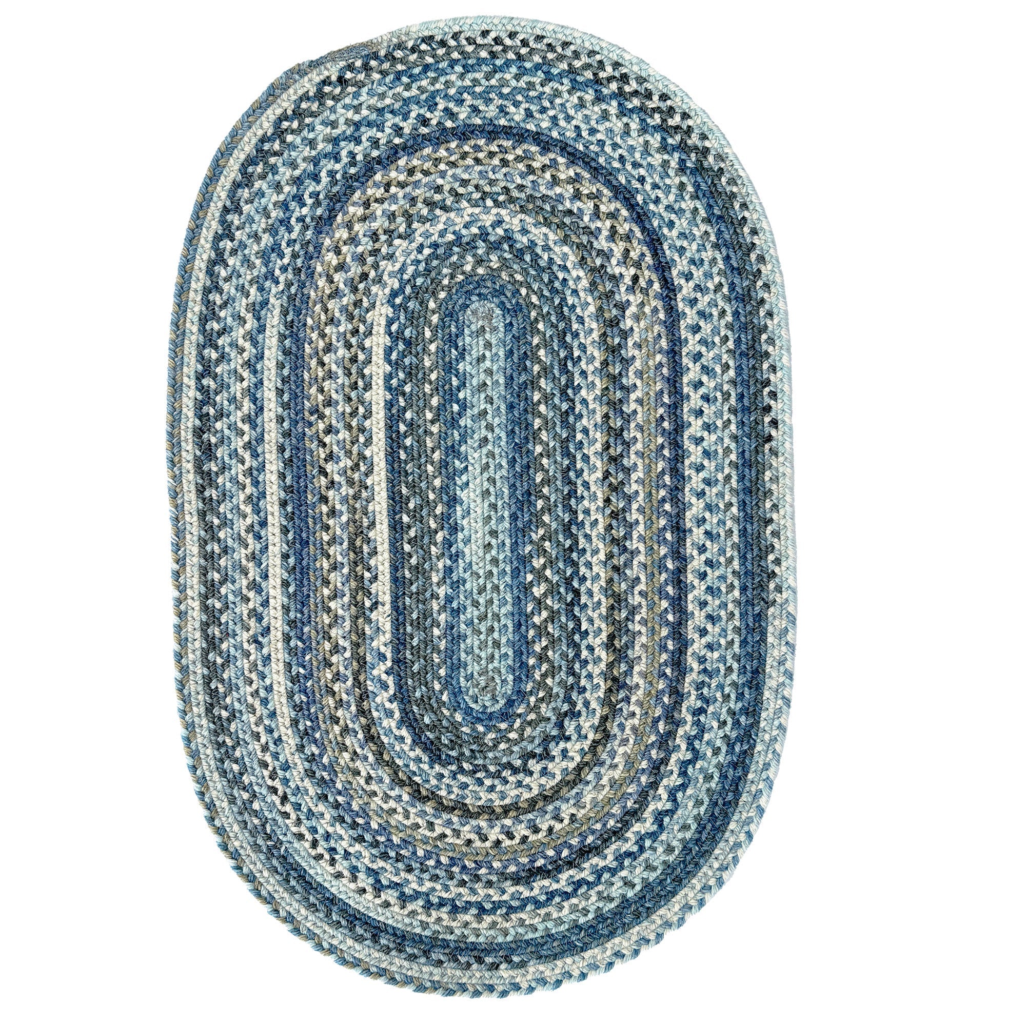 Uwharrie Ridge River Rock Braided Rug Oval image