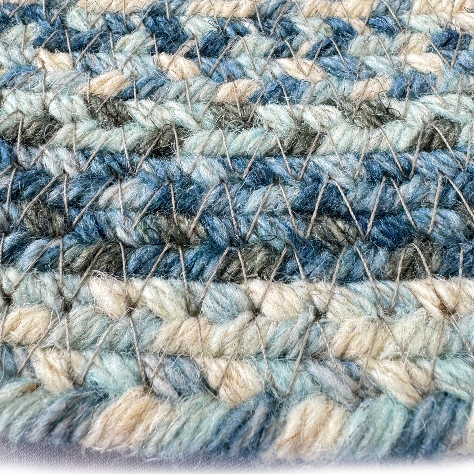 Uwharrie Ridge River Rock Braided Rug Oval image