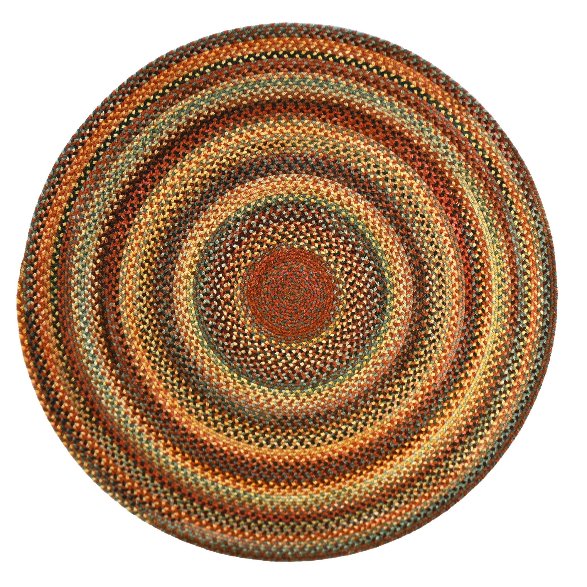 Uwharrie Ridge Autumn Braided Rug Round image