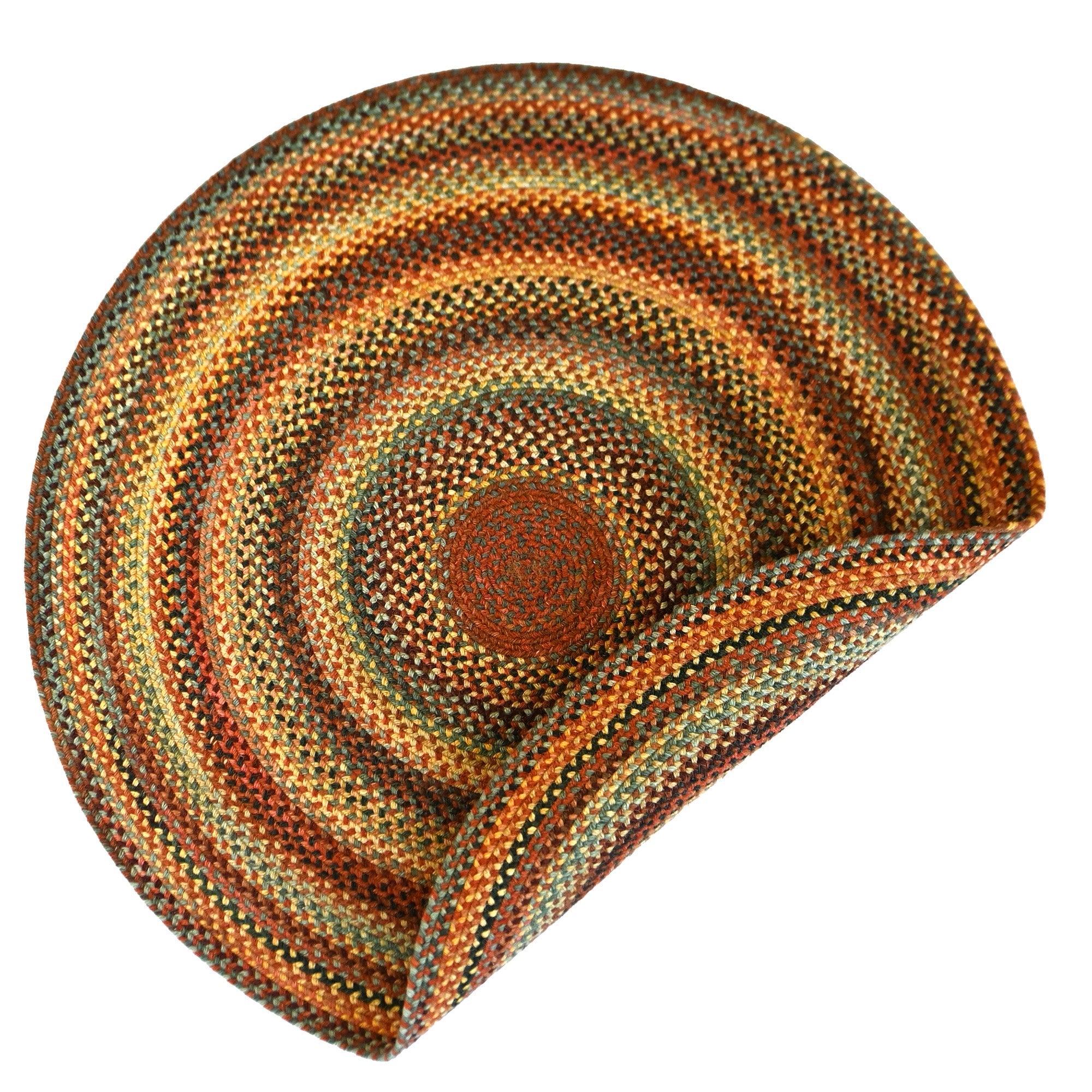 Uwharrie Ridge Autumn Braided Rug Round image