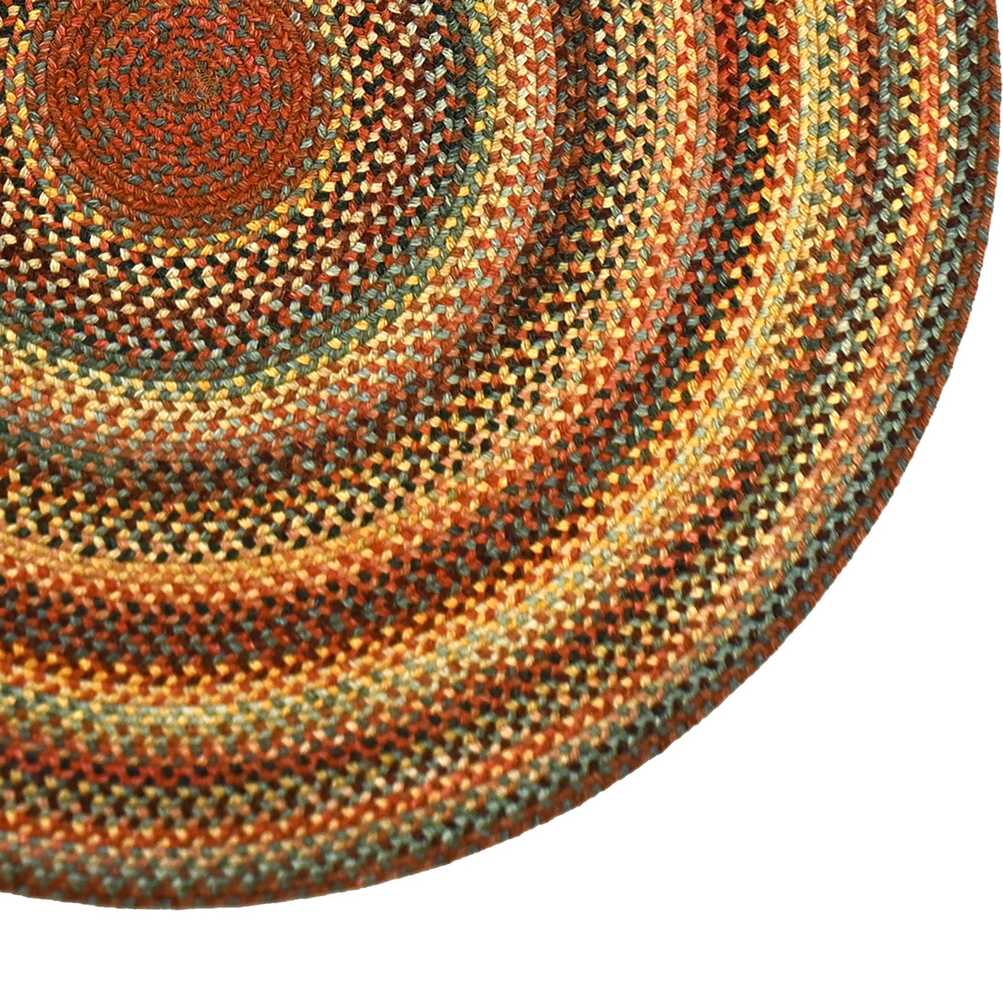 Uwharrie Ridge Autumn Braided Rug Round image