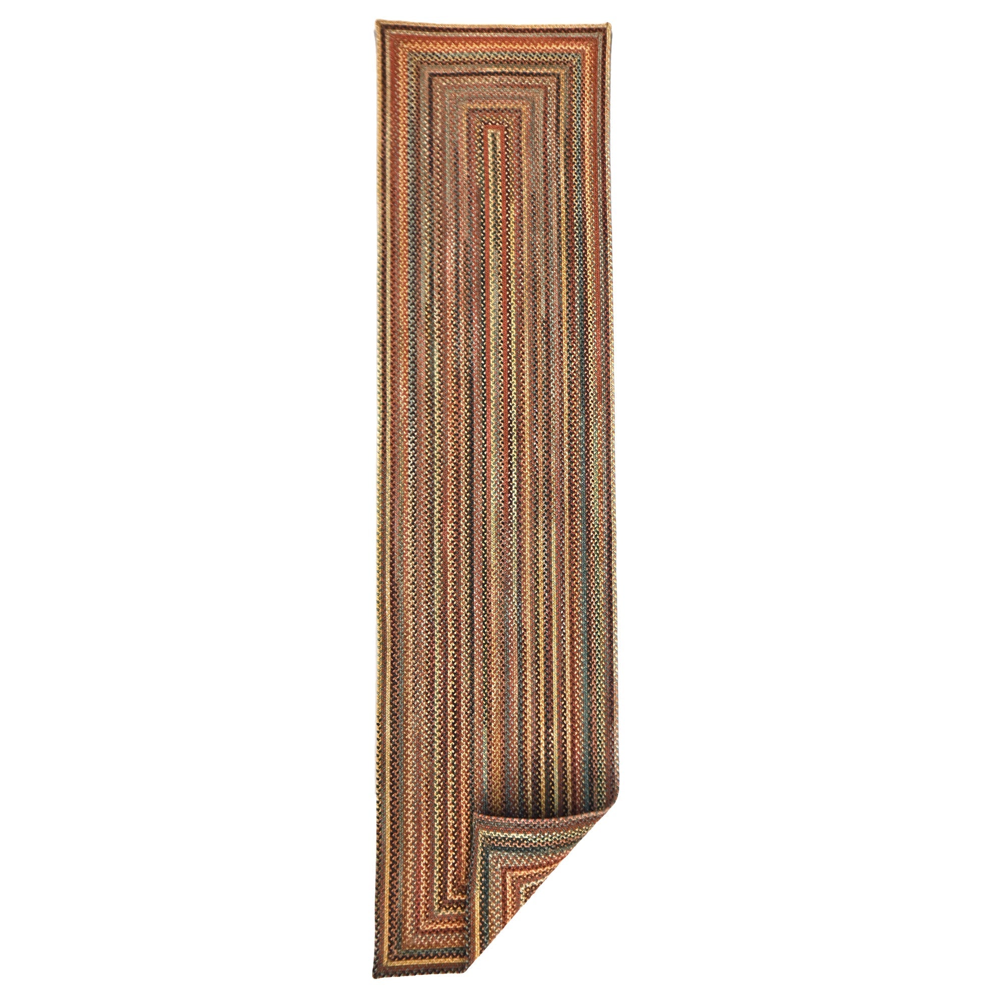 Uwharrie Ridge Autumn Braided Rug Concentric Rectangle image