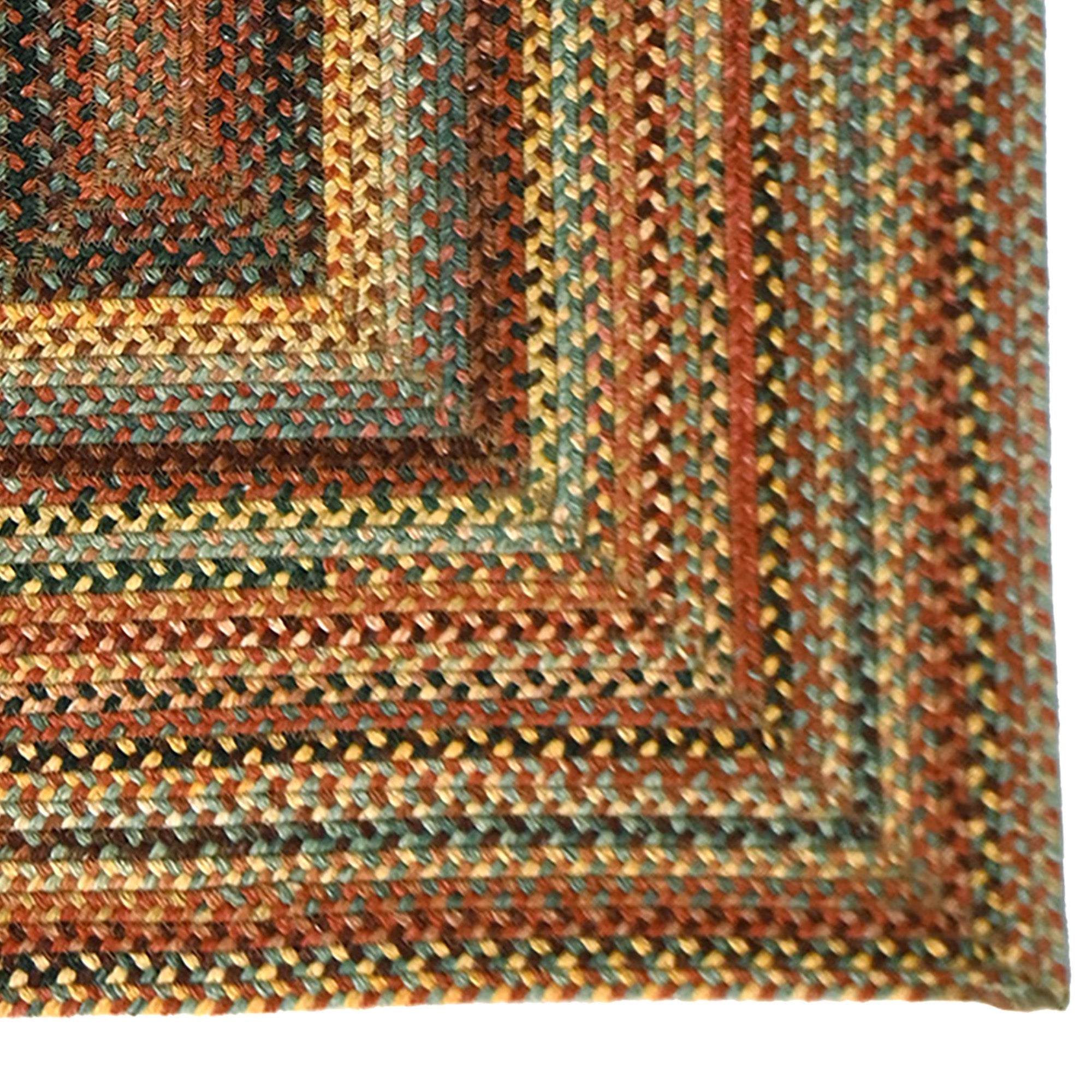 Uwharrie Ridge Autumn Braided Rug Concentric Rectangle image