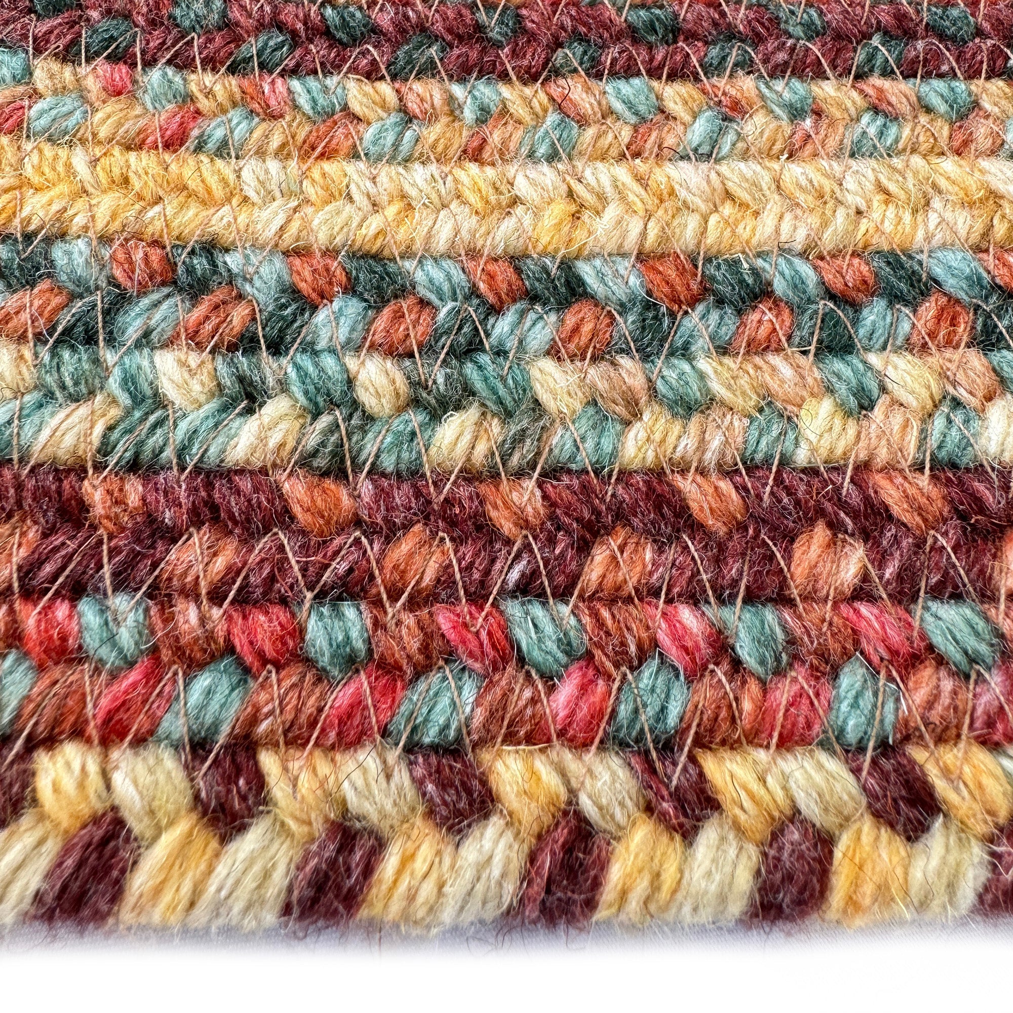 Uwharrie Ridge Autumn Braided Rug Concentric Rectangle image