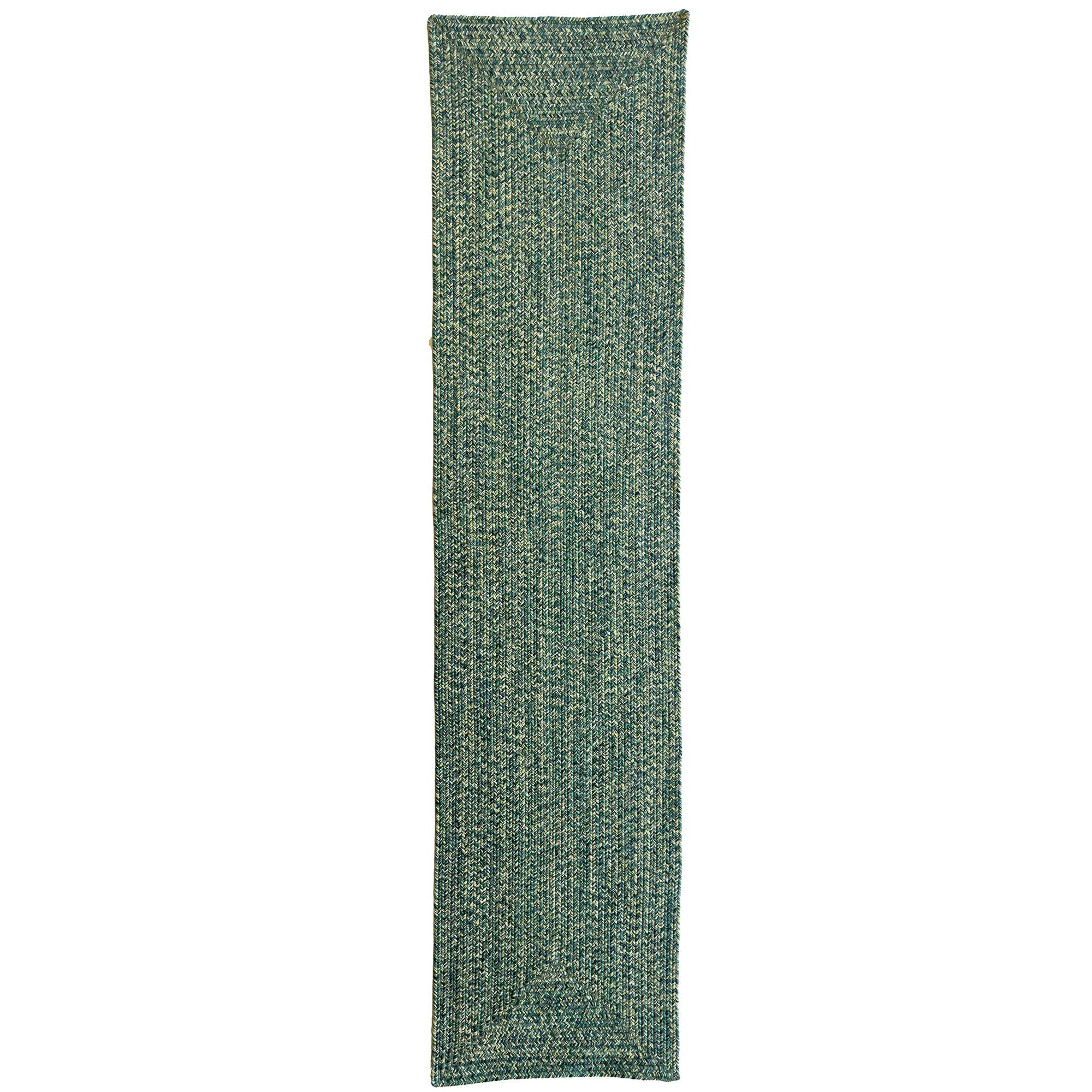 Dockside Teal Braided Rug Concentric Rectangle image
