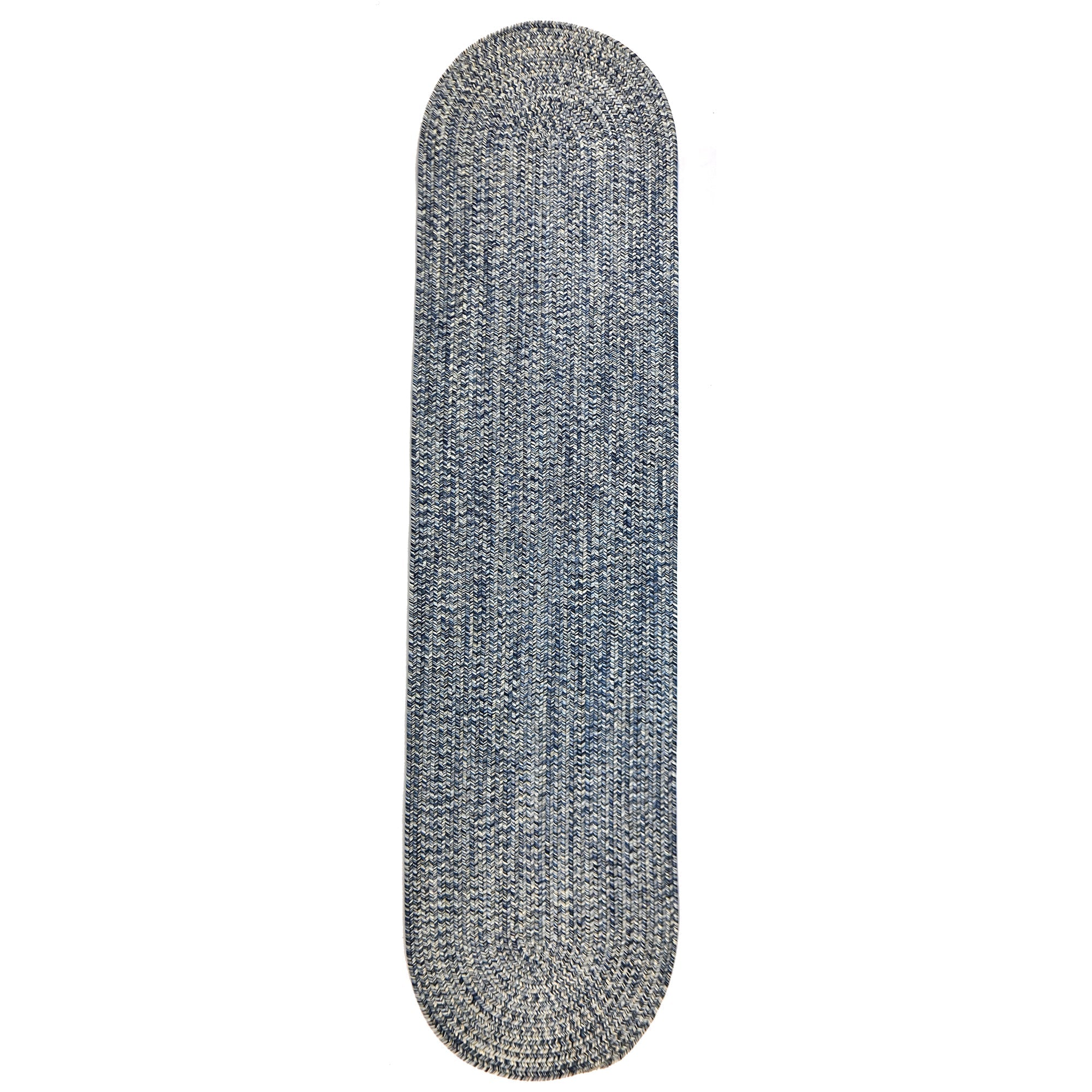 Dockside Cobalt Sea Braided Rug Oval image