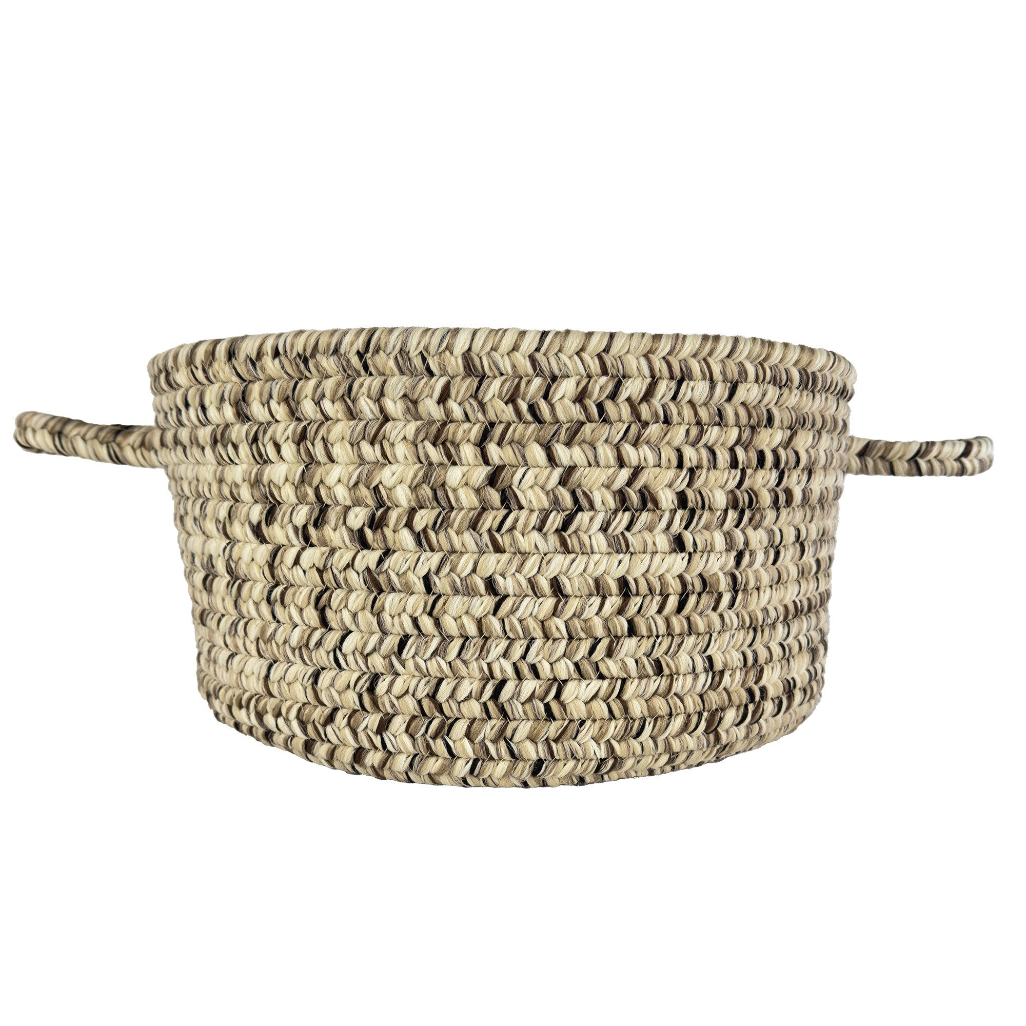 Dockside Driftwood Braided Rug Basket image