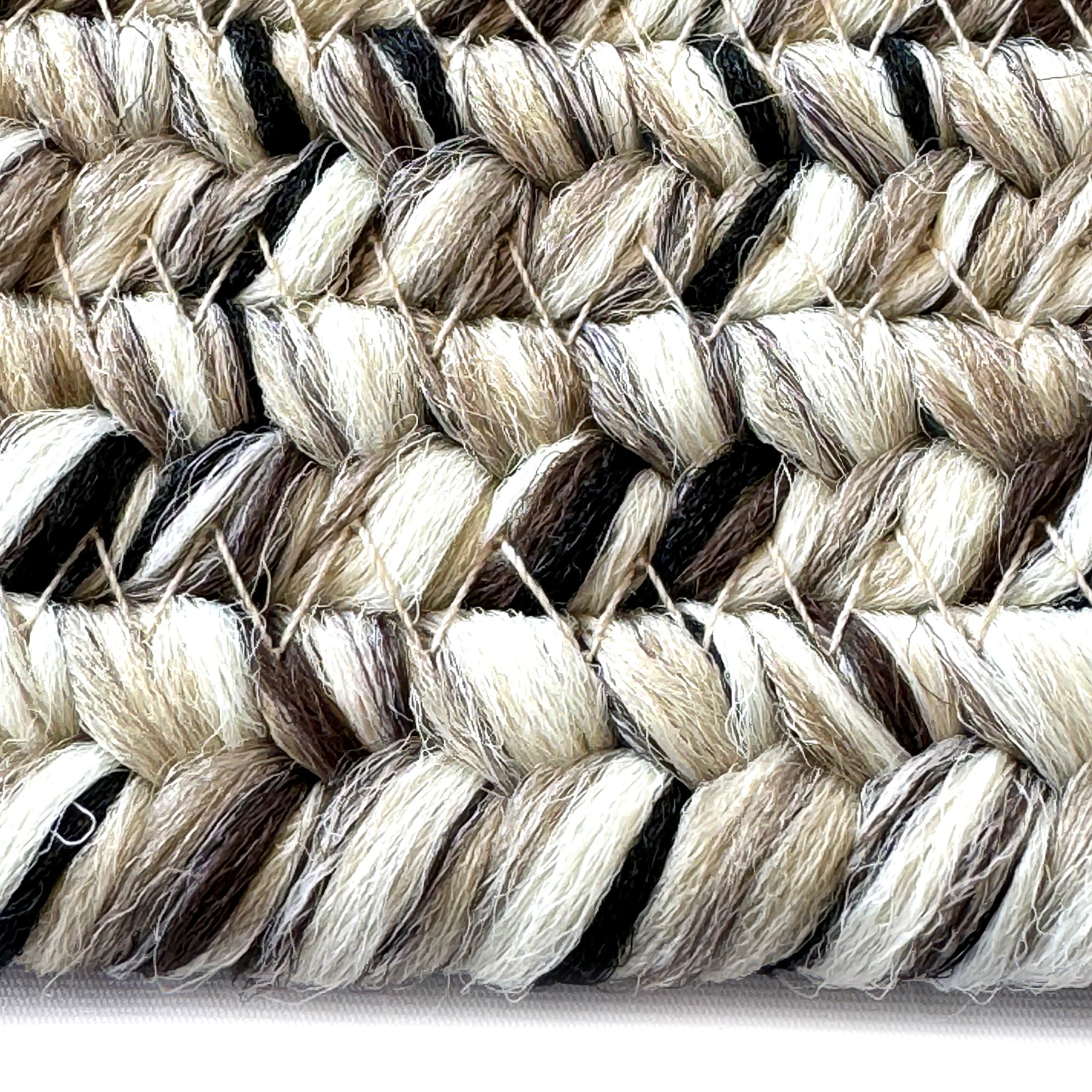 Dockside Driftwood Braided Rug Round image
