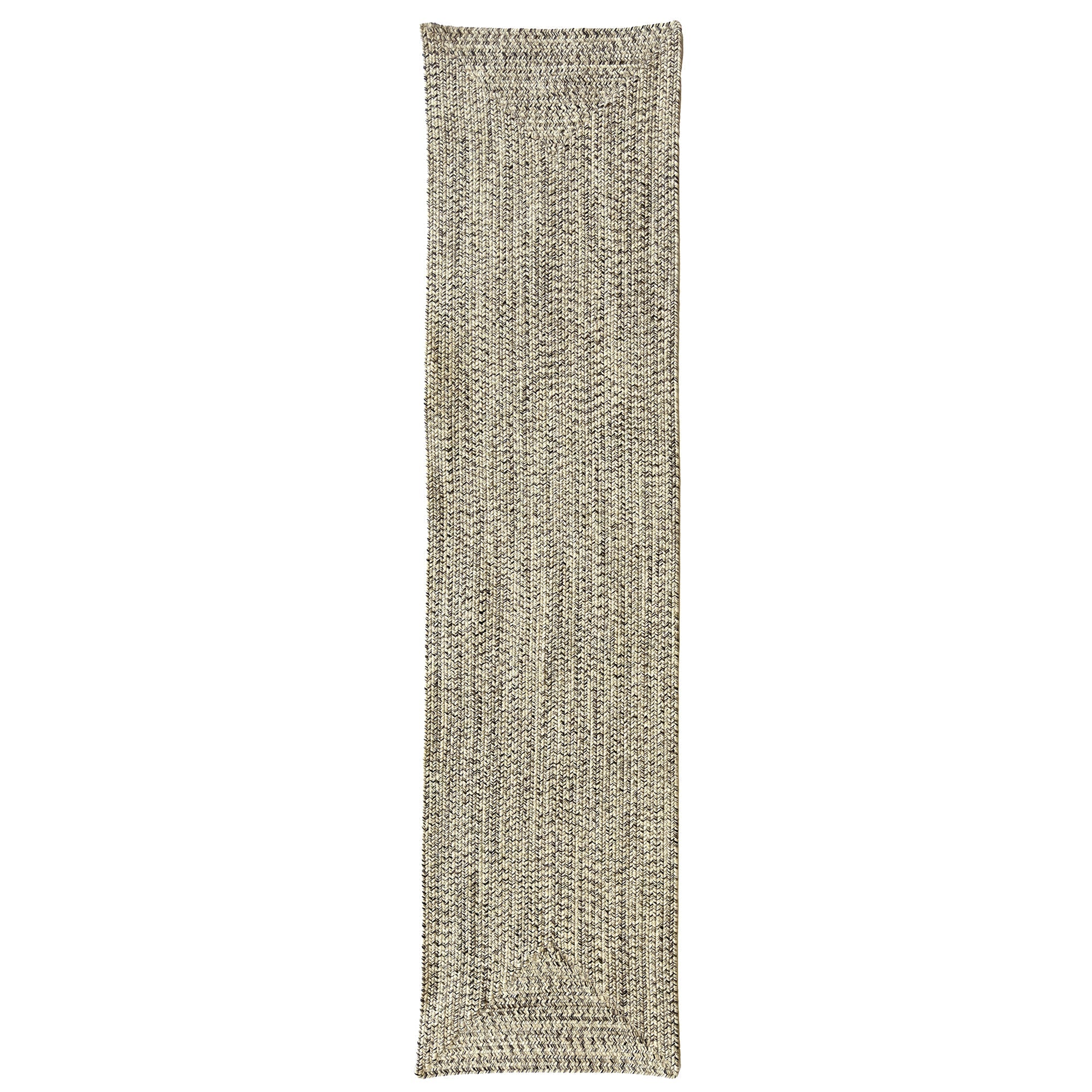 Dockside Driftwood Braided Rug Concentric Rectangle image