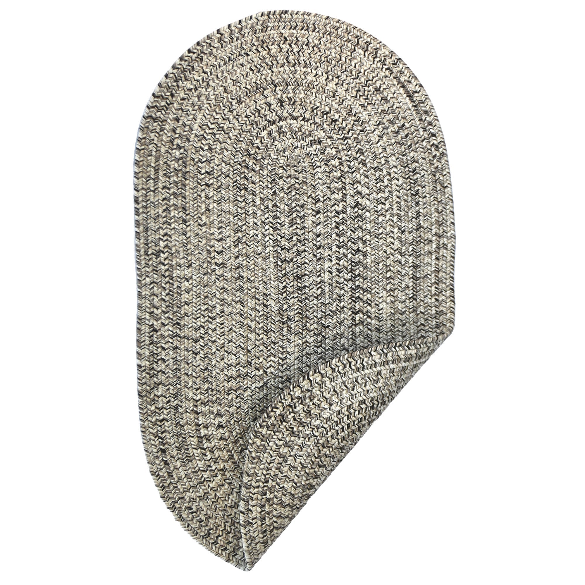 Dockside Driftwood Braided Rug Oval image