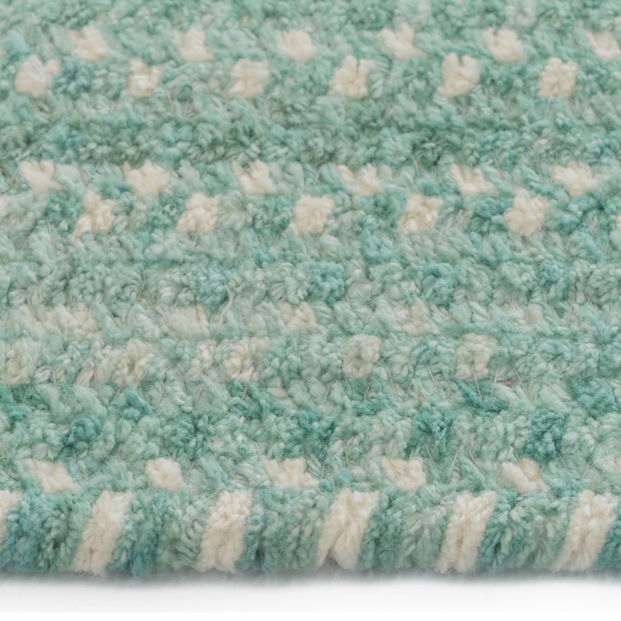 Bambini Aquamarine Braided Rug Concentric Rectangle image