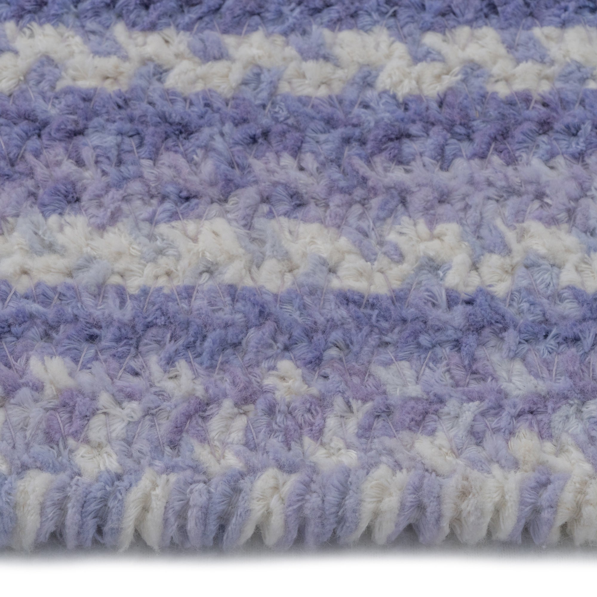 Bambini Periwinkle Braided Rug Concentric Rectangle image