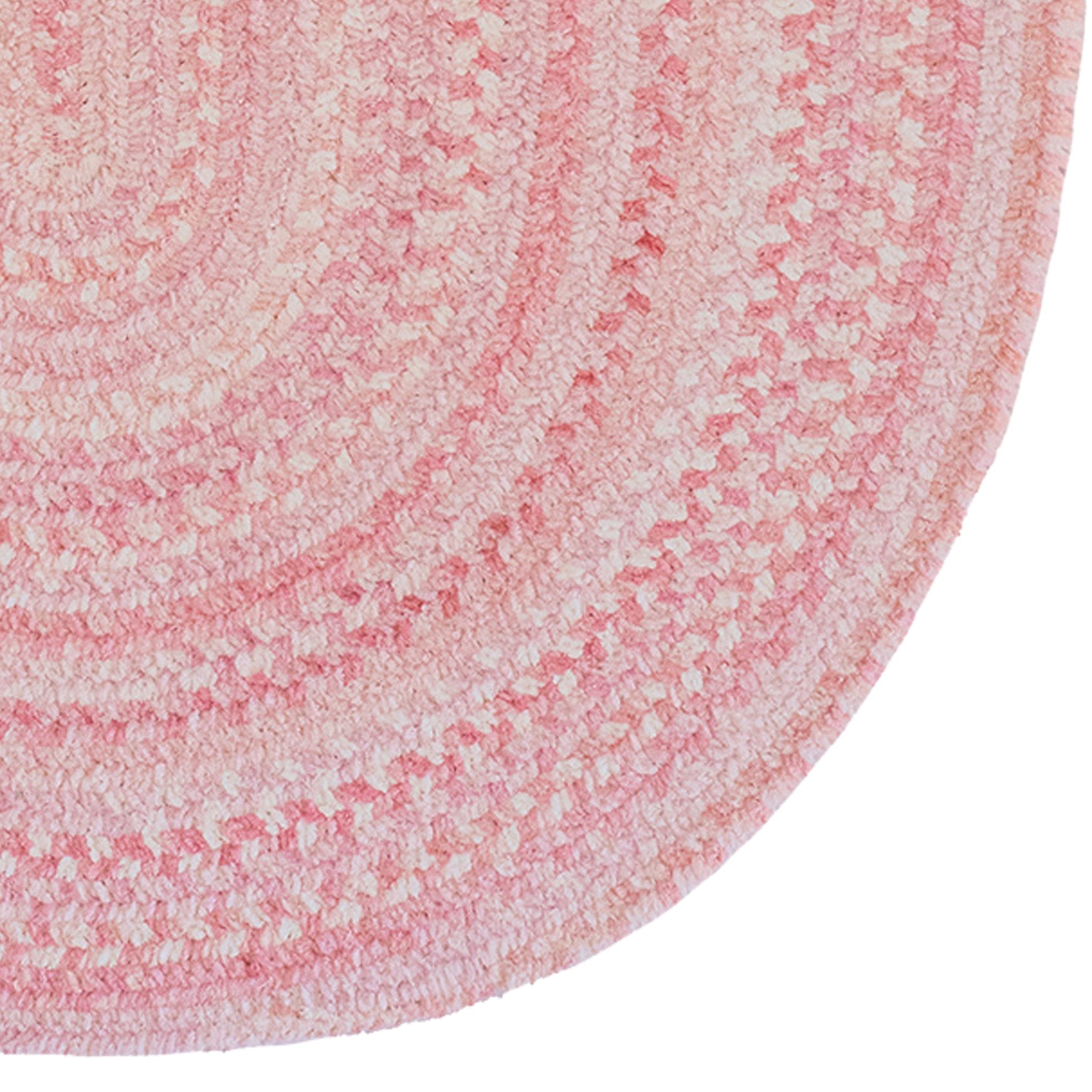 Bambini Pretty In Pink Braided Rug Oval image