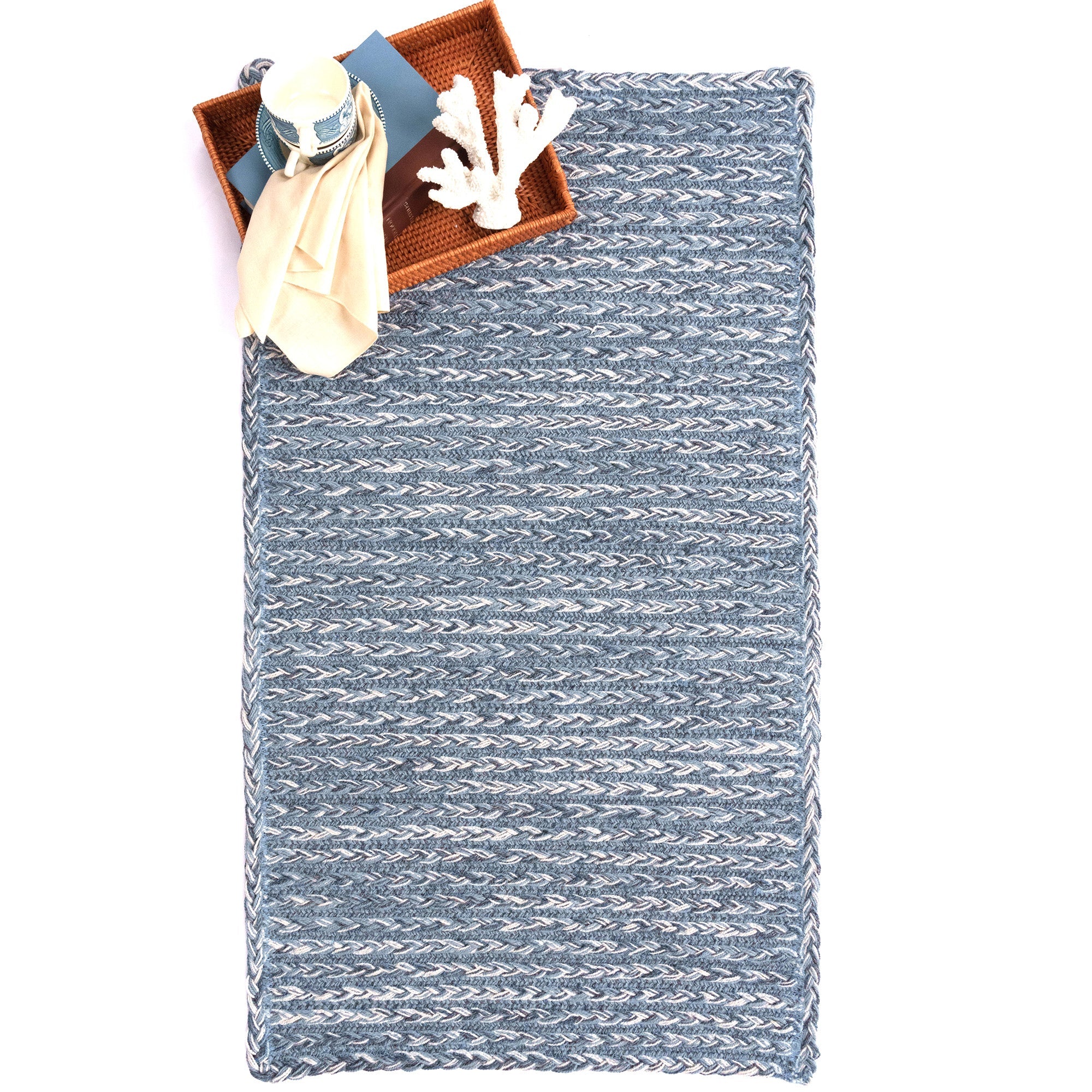 Down East Cape Shoals Braided Rug Cross-Sewn Roomshot image