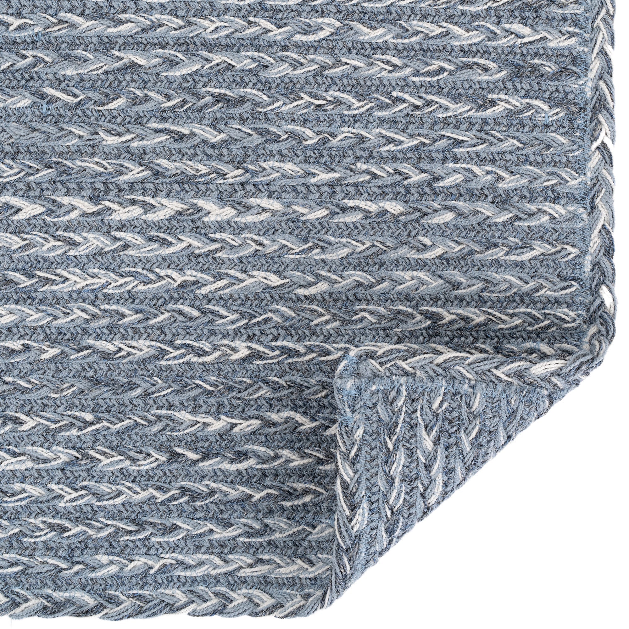 Down East Cape Shoals Braided Rug Cross-Sewn Back image