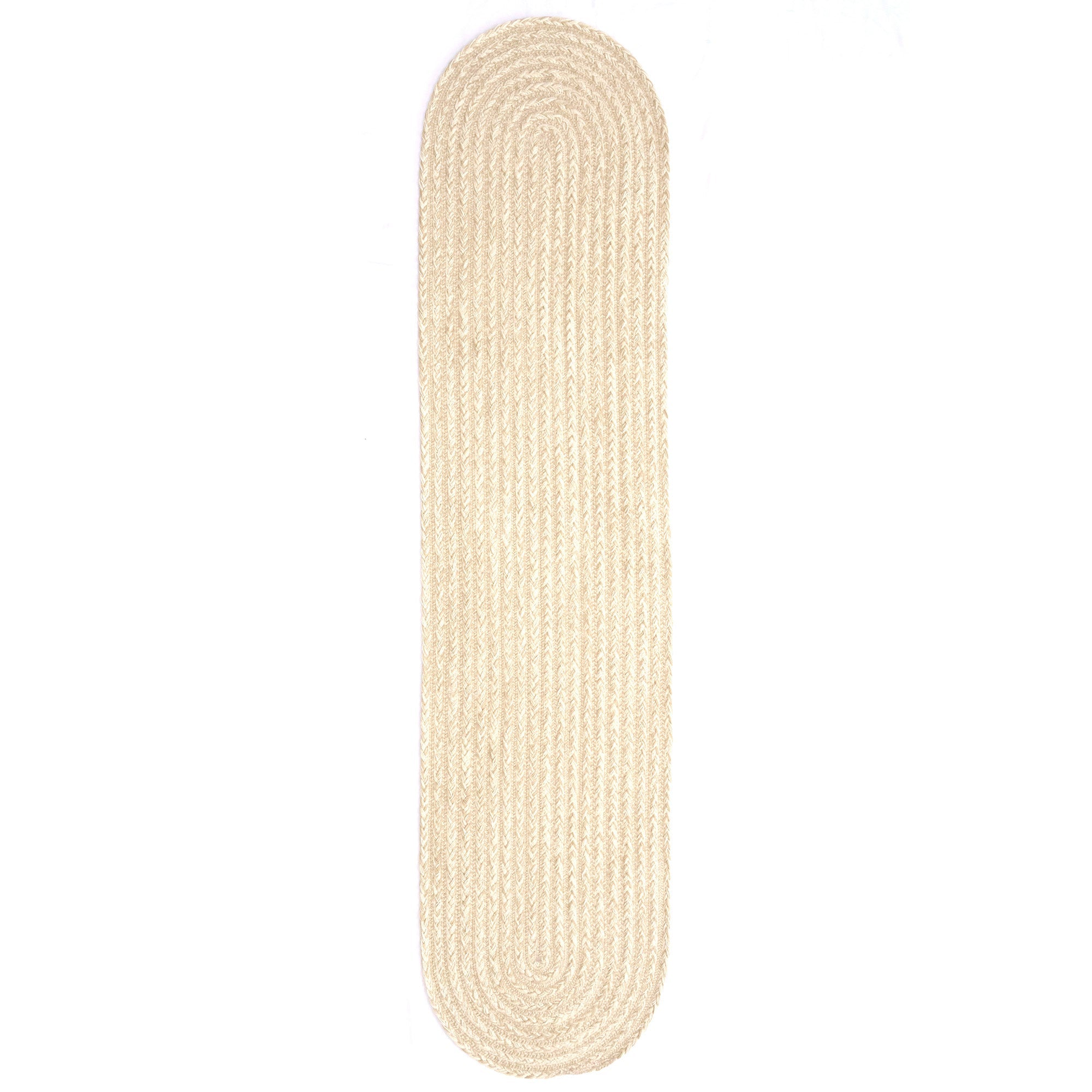 Down East Sand Dollar Braided Rug Oval Runner Silo image