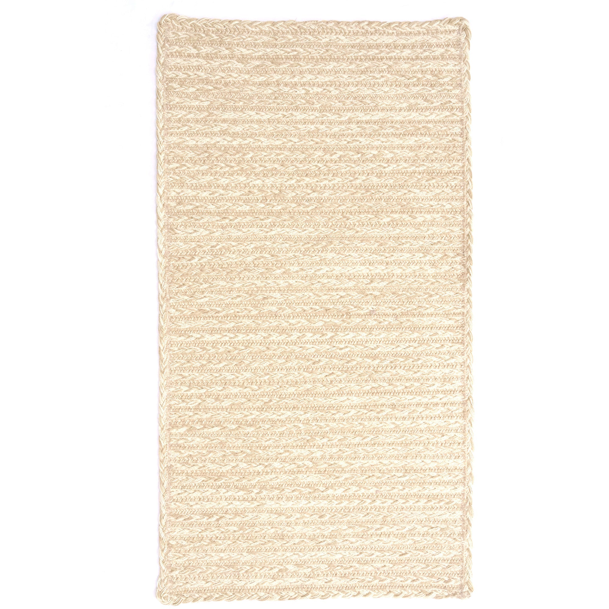 Down East Sand Dollar Braided Rug Cross-Sewn SiloX image