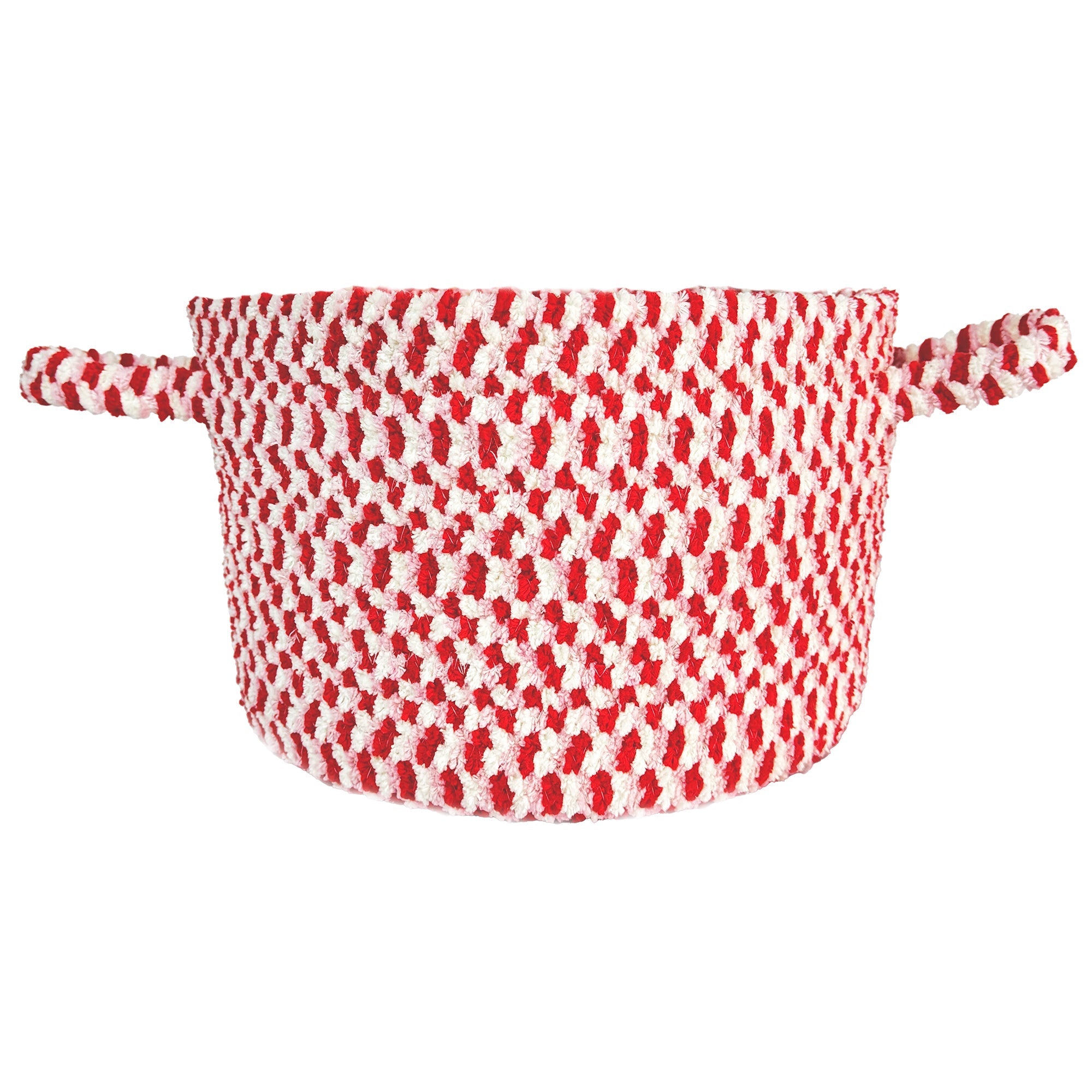 Happy Holidays-Valentine Valentine Braided Rug Basket image