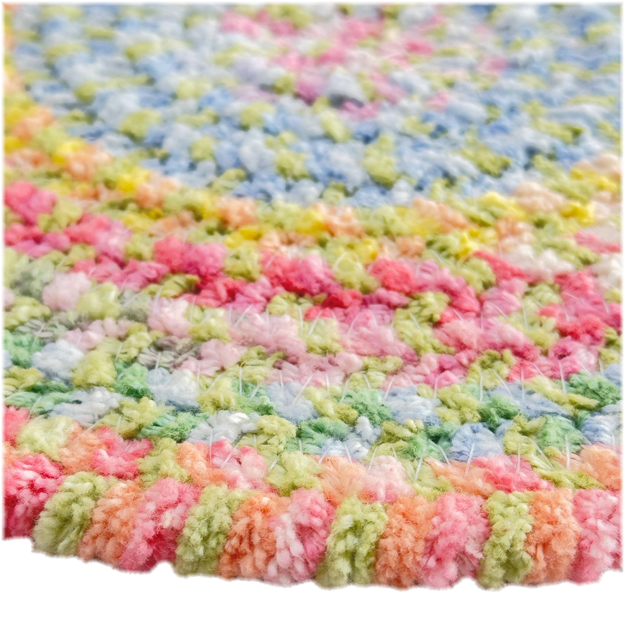 Happy Holidays-Easter Grass Braided Rug Round image